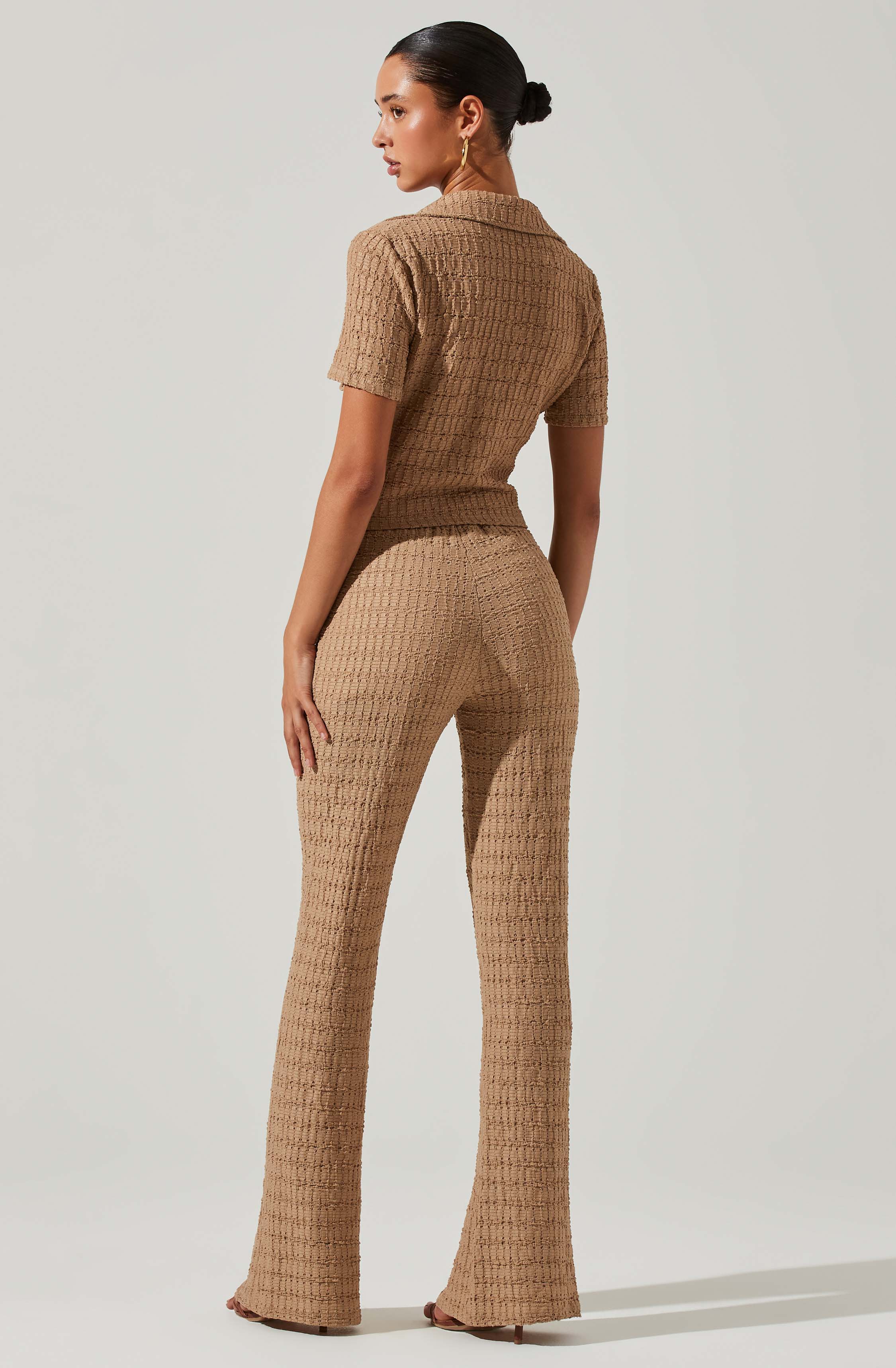 Zoey Seamed Split Hem Pants-Aljck