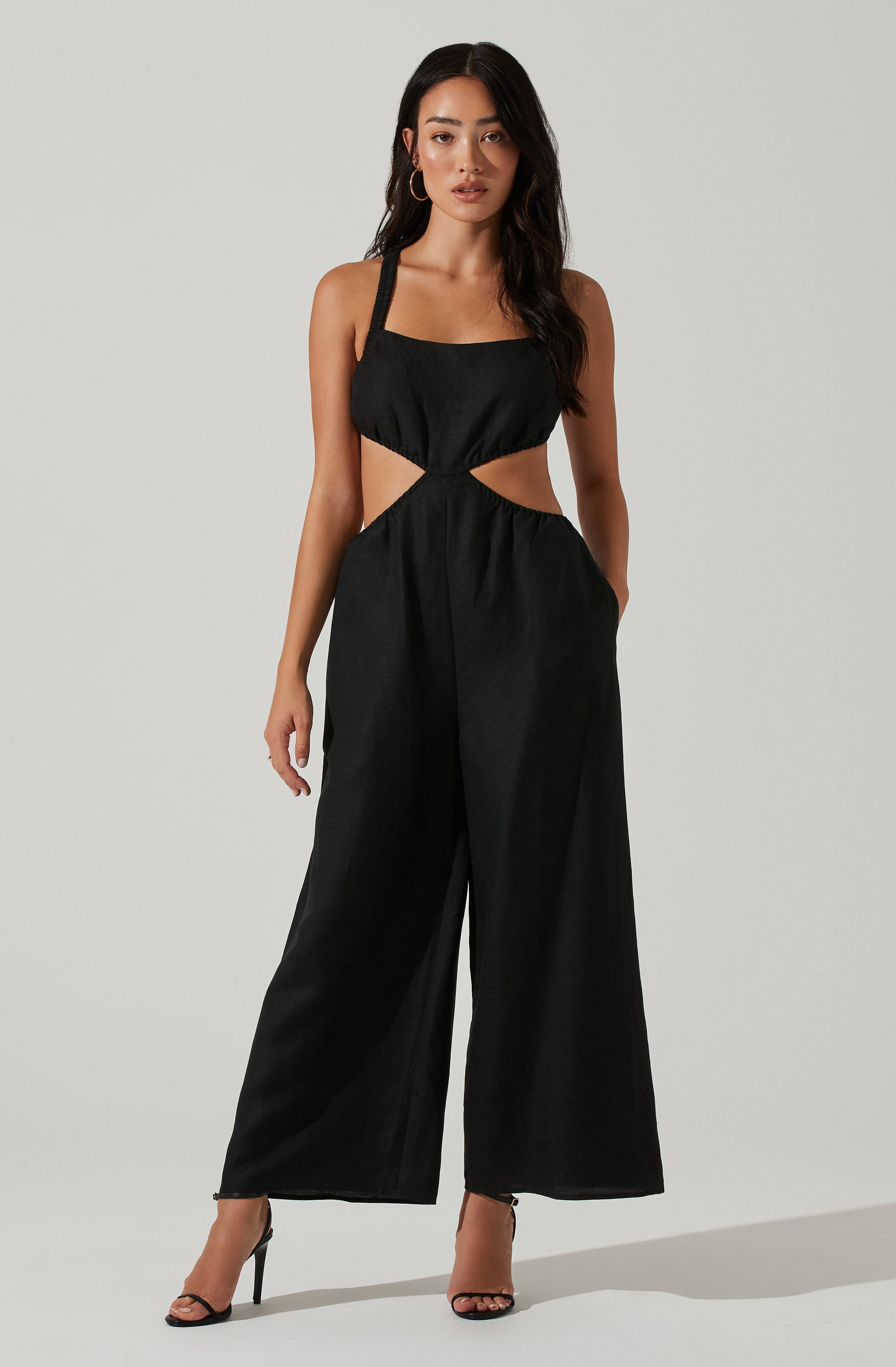 Marise Cutout Wide Leg Jumpsuit-Aljck