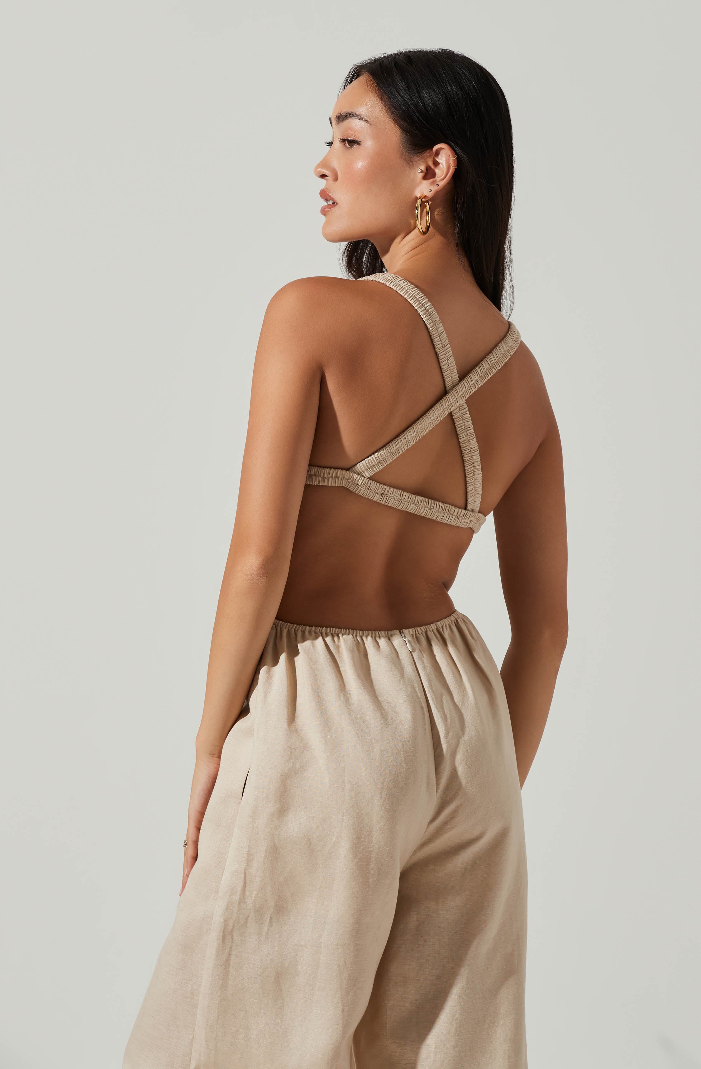 Marise Cutout Wide Leg Jumpsuit-Aljck