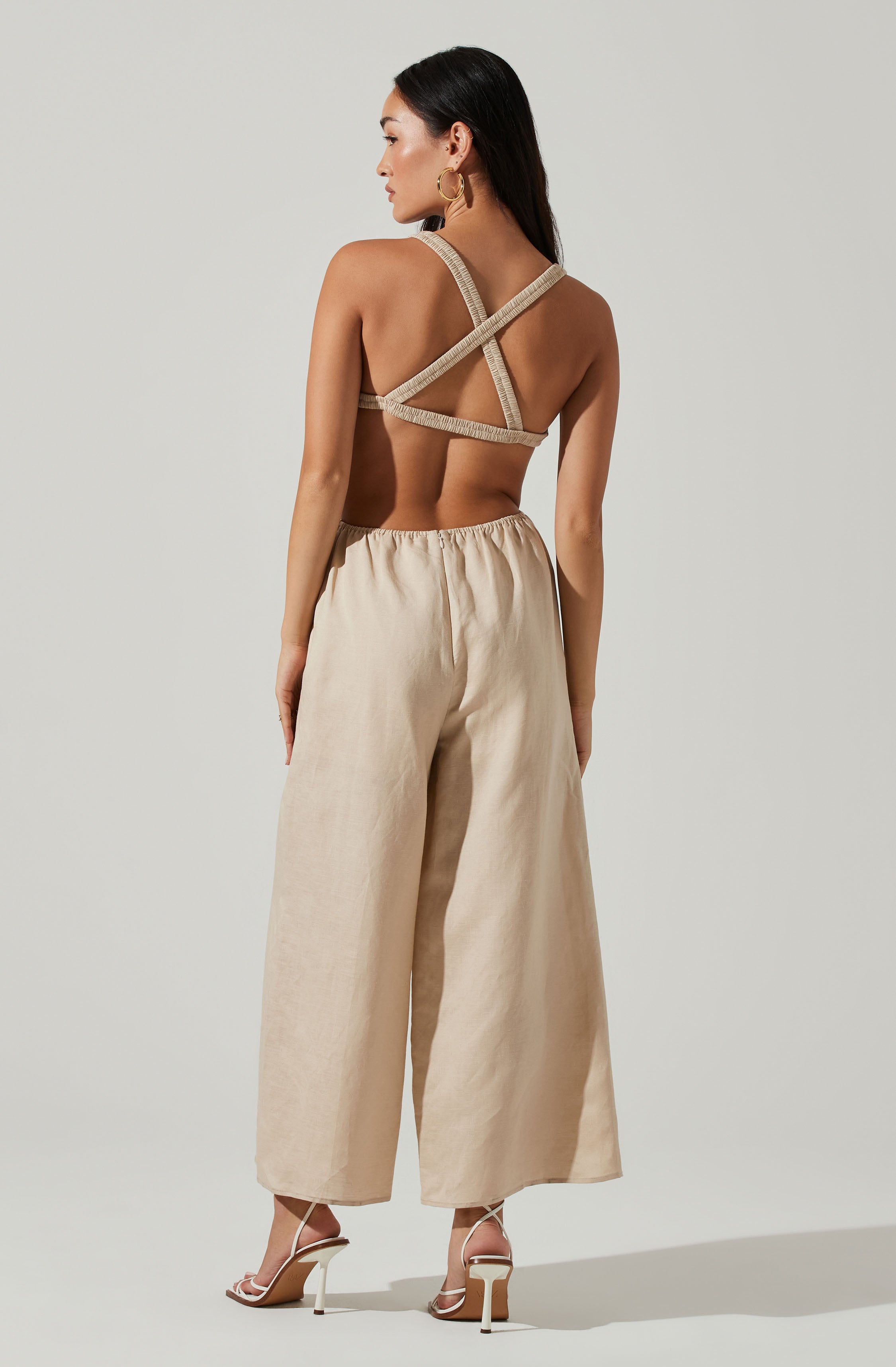 Marise Cutout Wide Leg Jumpsuit-Aljck
