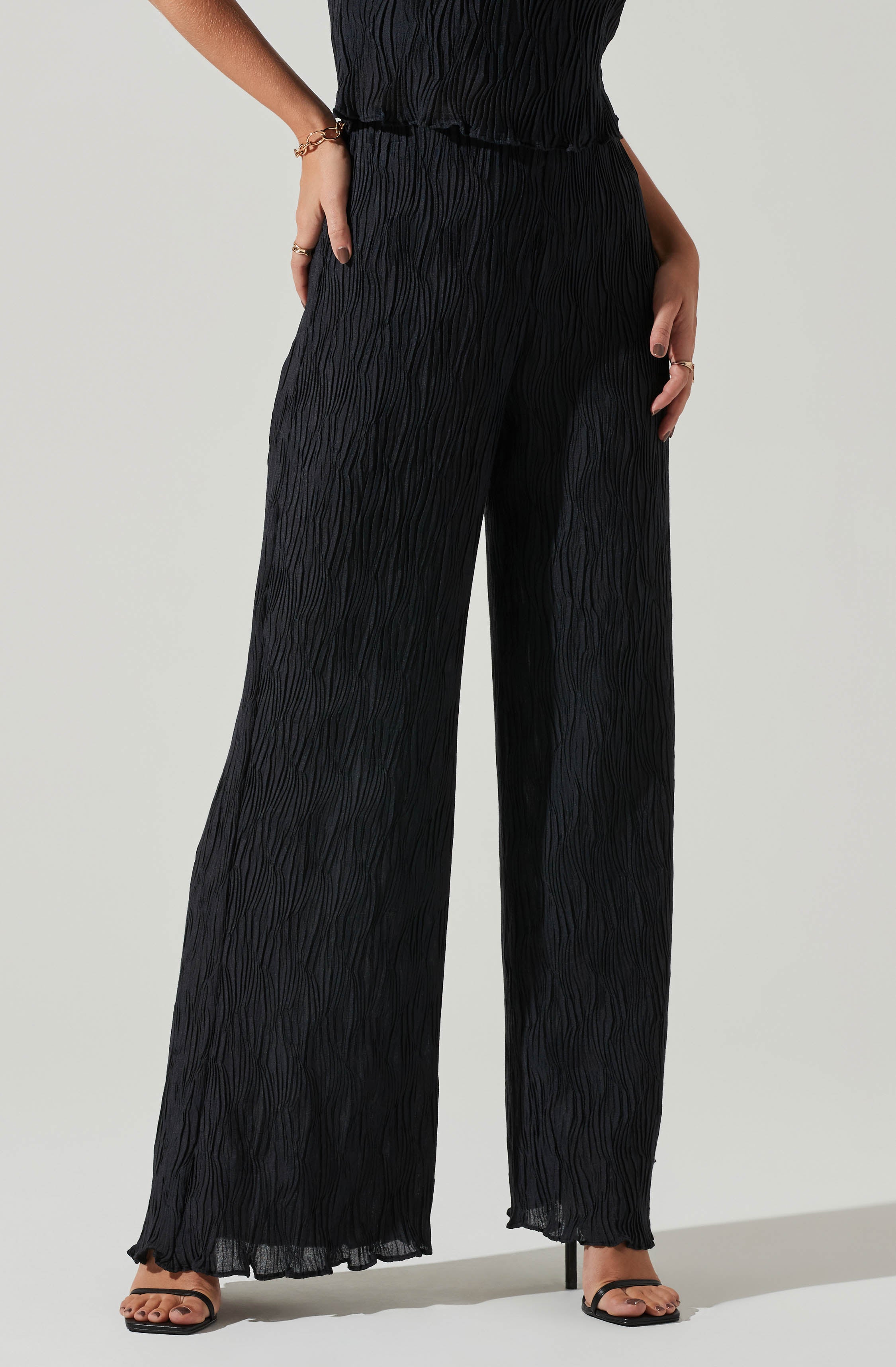 Janesa Wide Leg Pants-Aljck