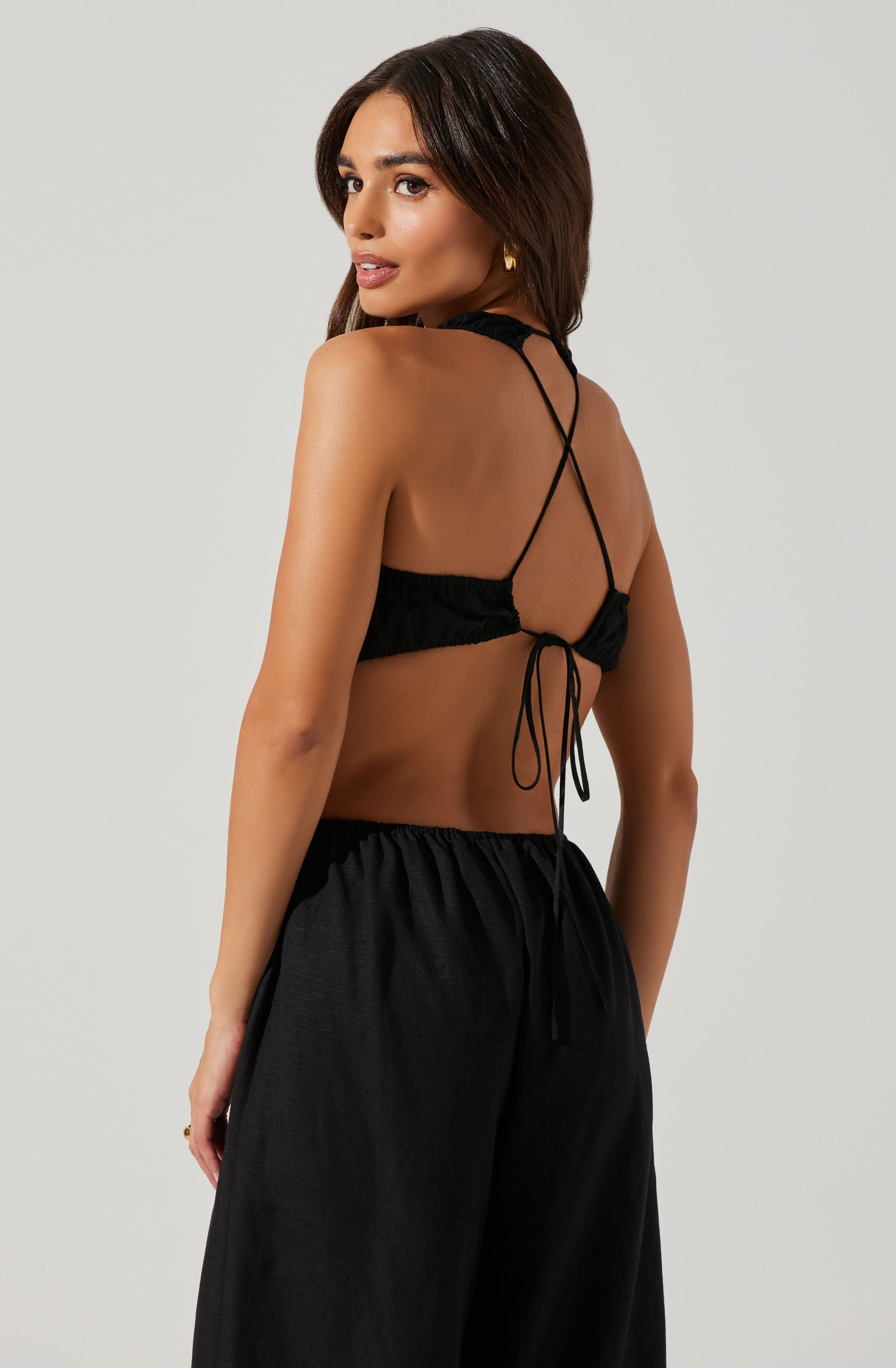 Donella Wide Leg Cutout Jumpsuit-Aljck