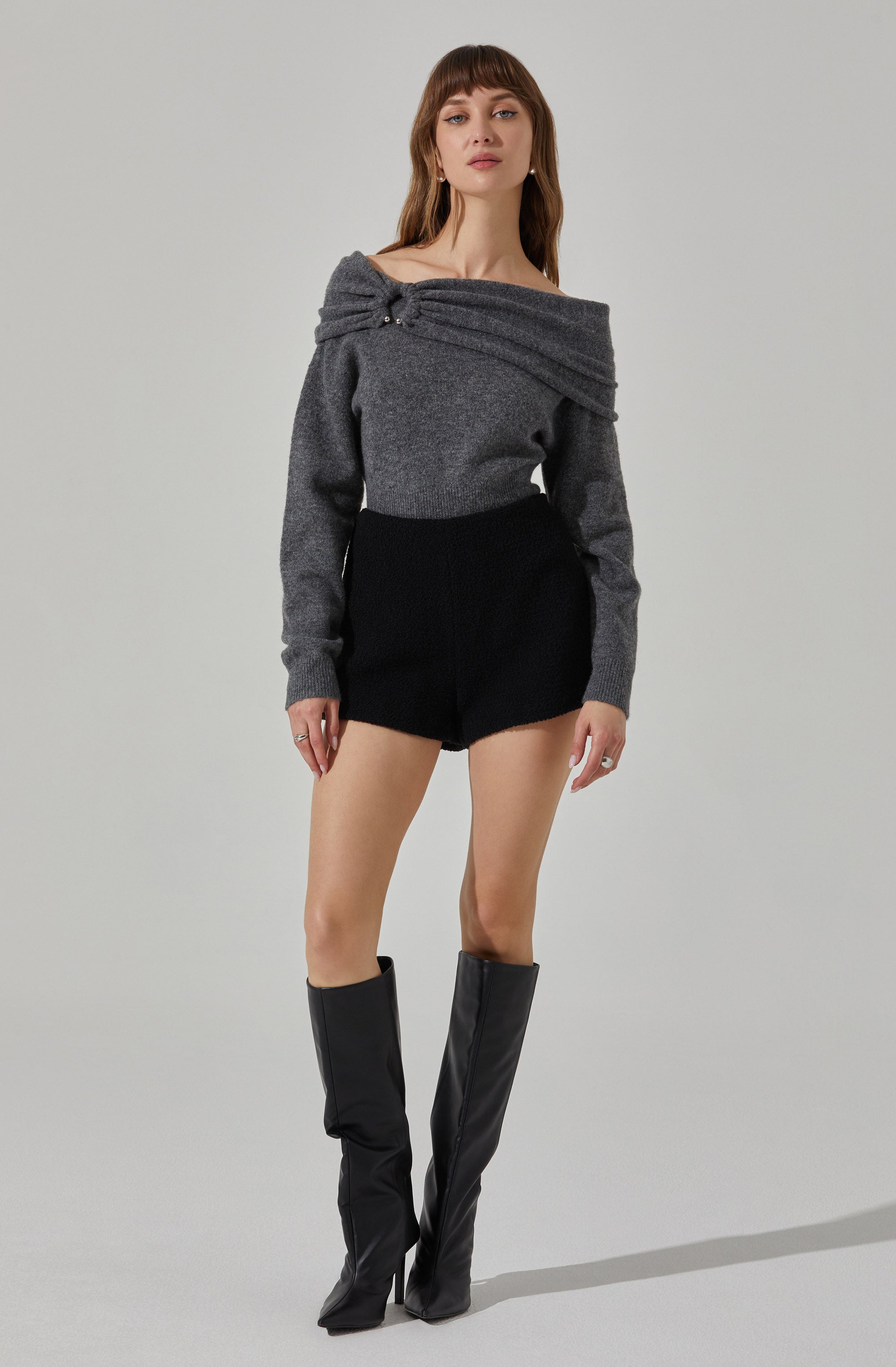 Rivka High Waist Shorts-Aljck