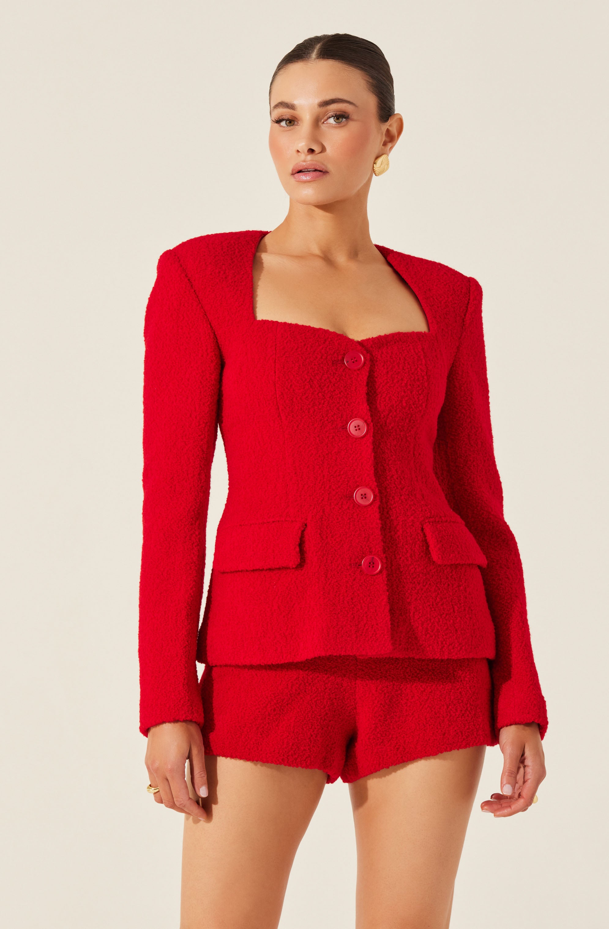 Rivka High Waist Shorts-Aljck