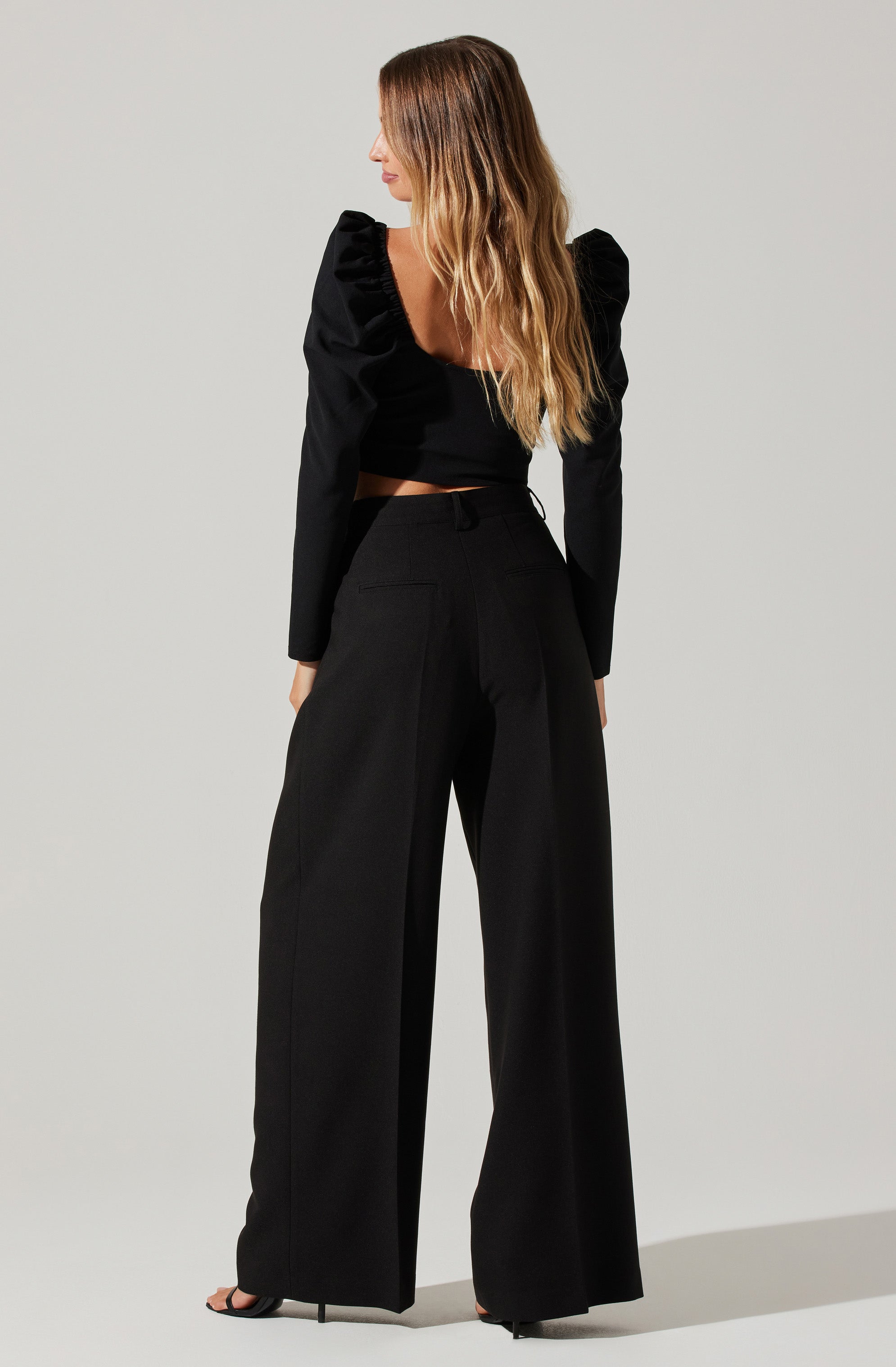 Milani Wide Leg Trouser Pants-Aljck