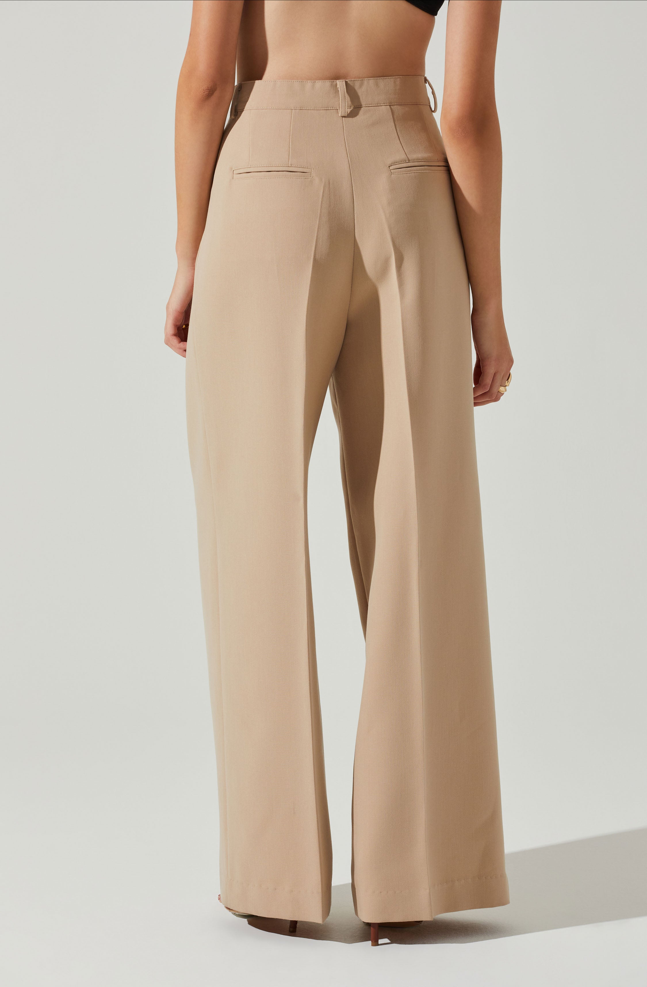 Milani Wide Leg Trouser Pants-Aljck