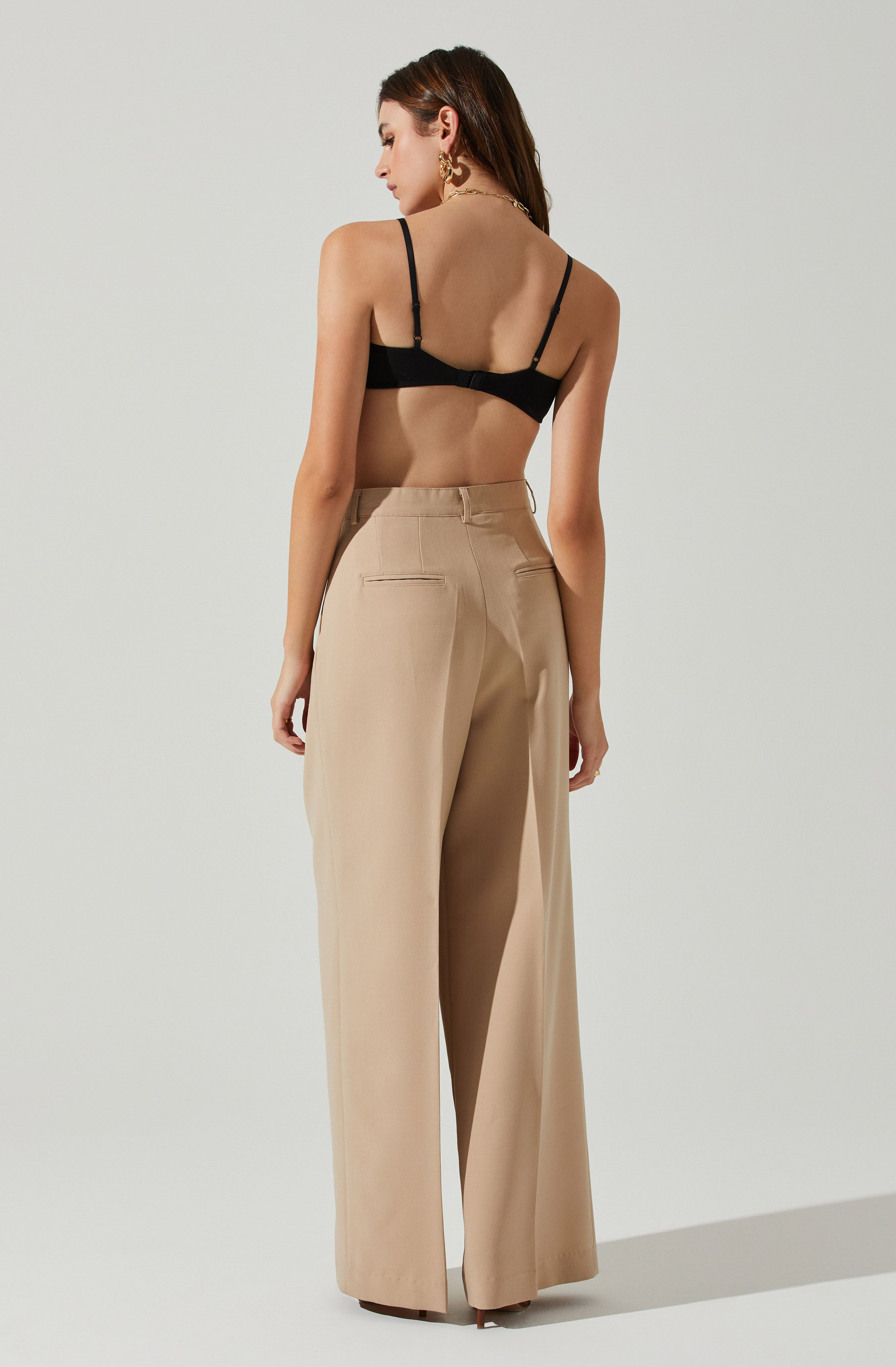 Milani Wide Leg Trouser Pants-Aljck