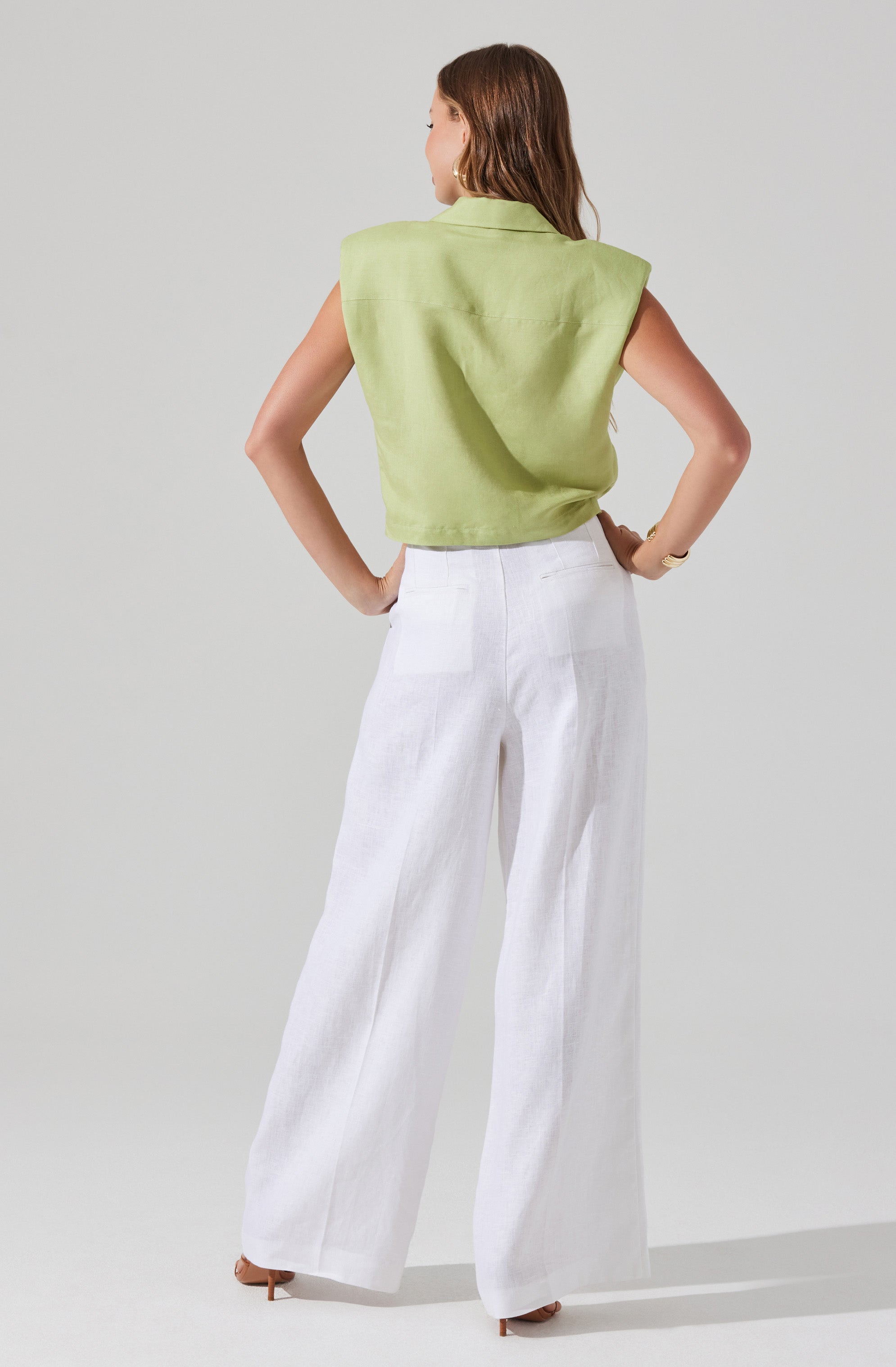Milani Wide Leg Trouser Pants-Aljck