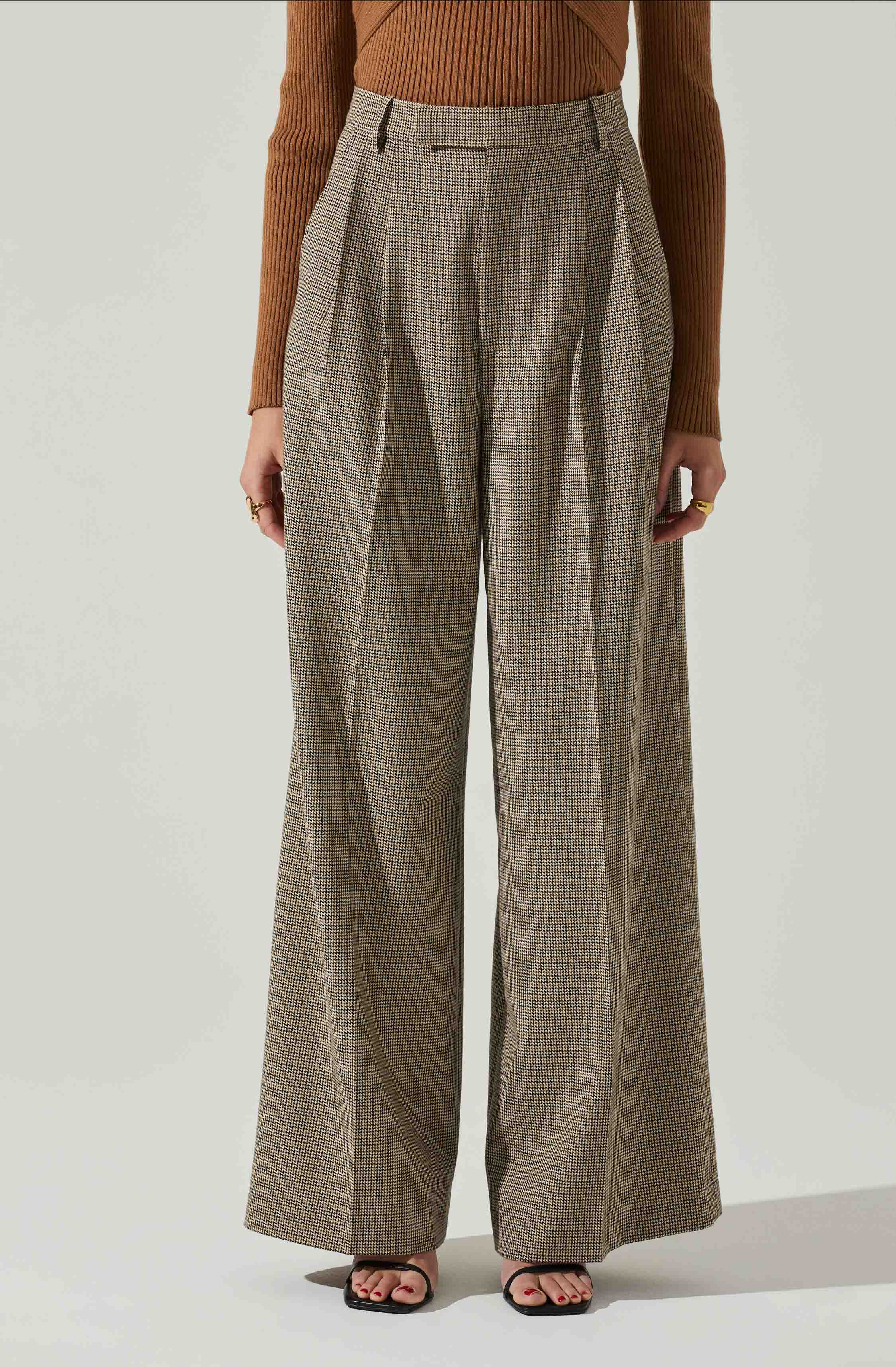 Milani Wide Leg Trouser Pants-Aljck