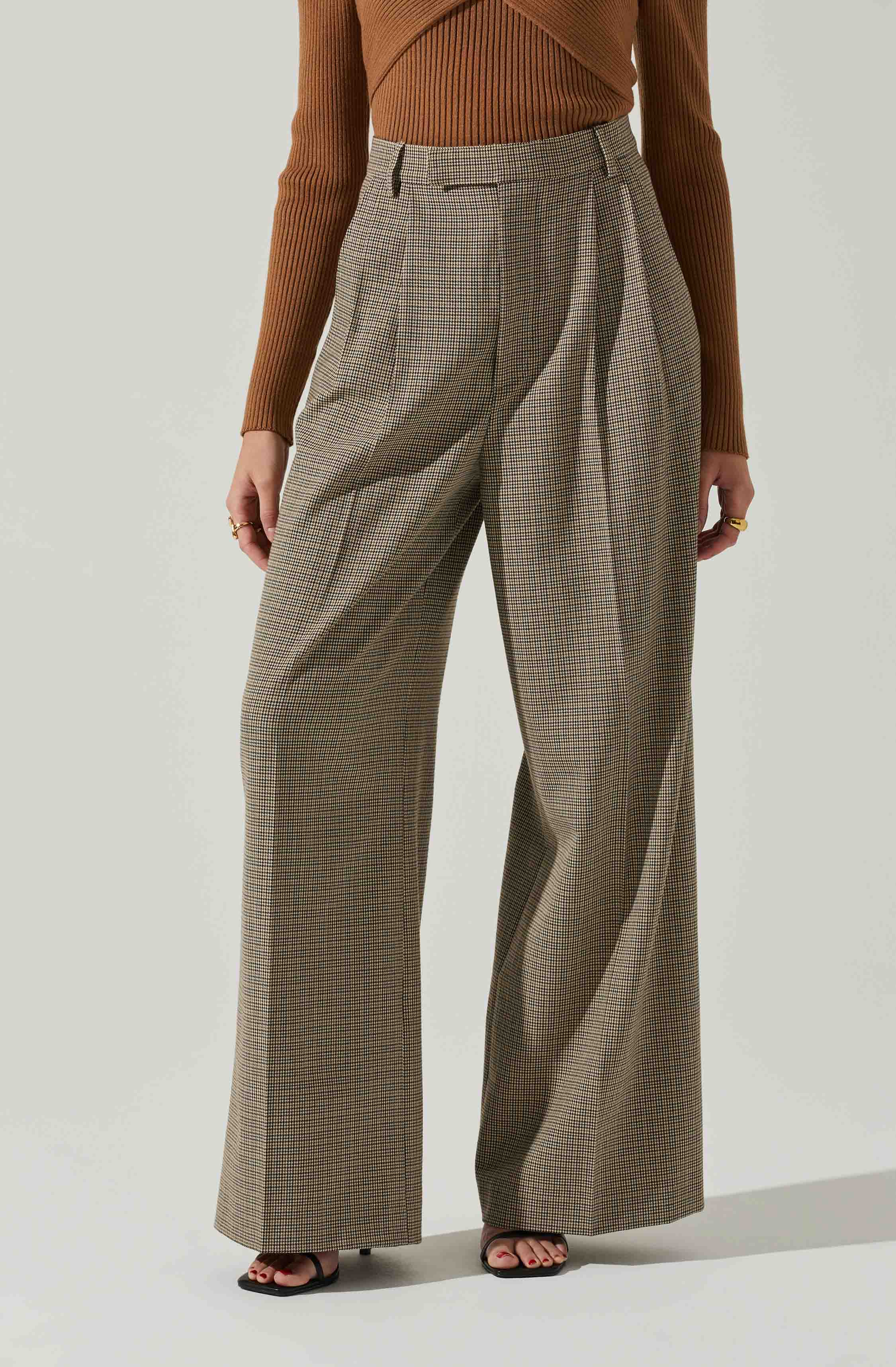 Milani Wide Leg Trouser Pants-Aljck