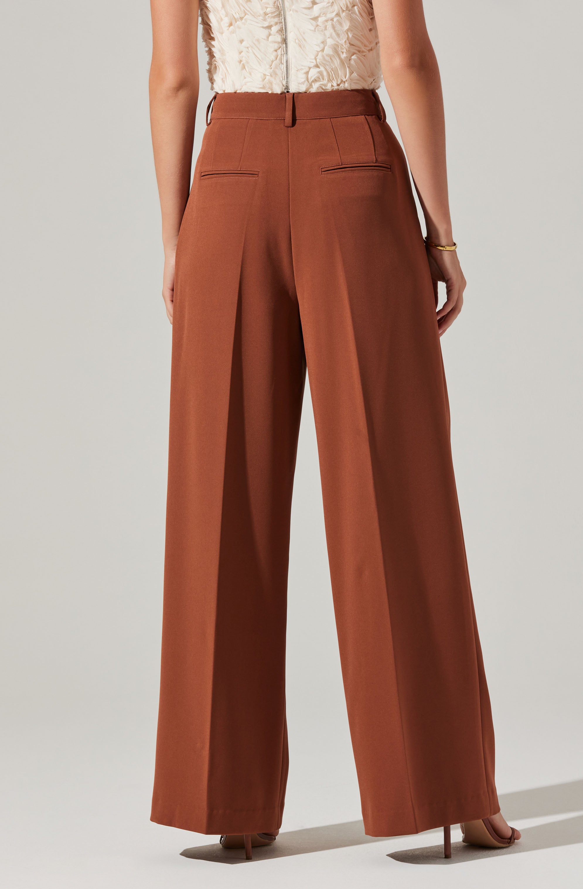 Milani Wide Leg Trouser Pants-Aljck