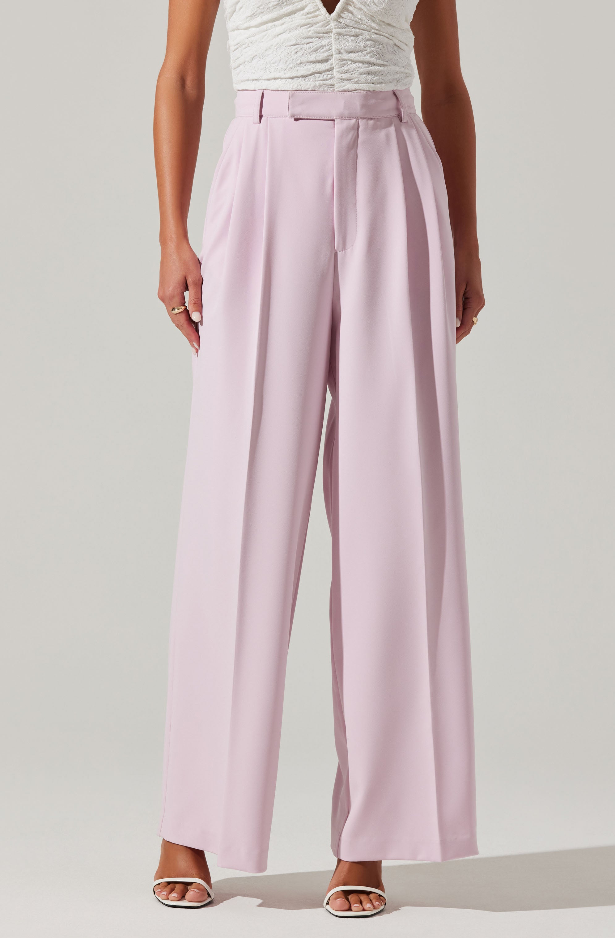 Milani Wide Leg Trouser Pants-Aljck