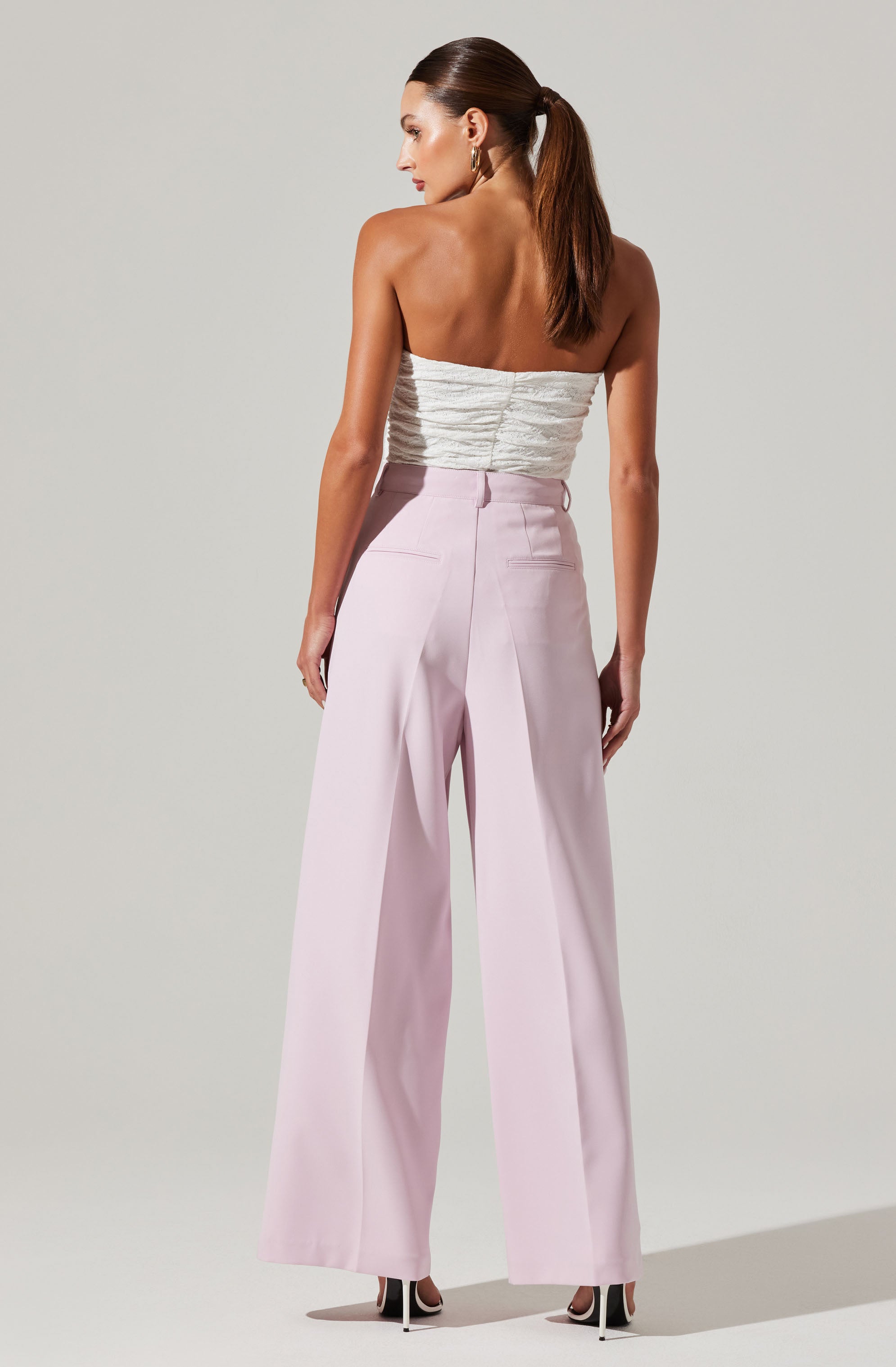 Milani Wide Leg Trouser Pants-Aljck
