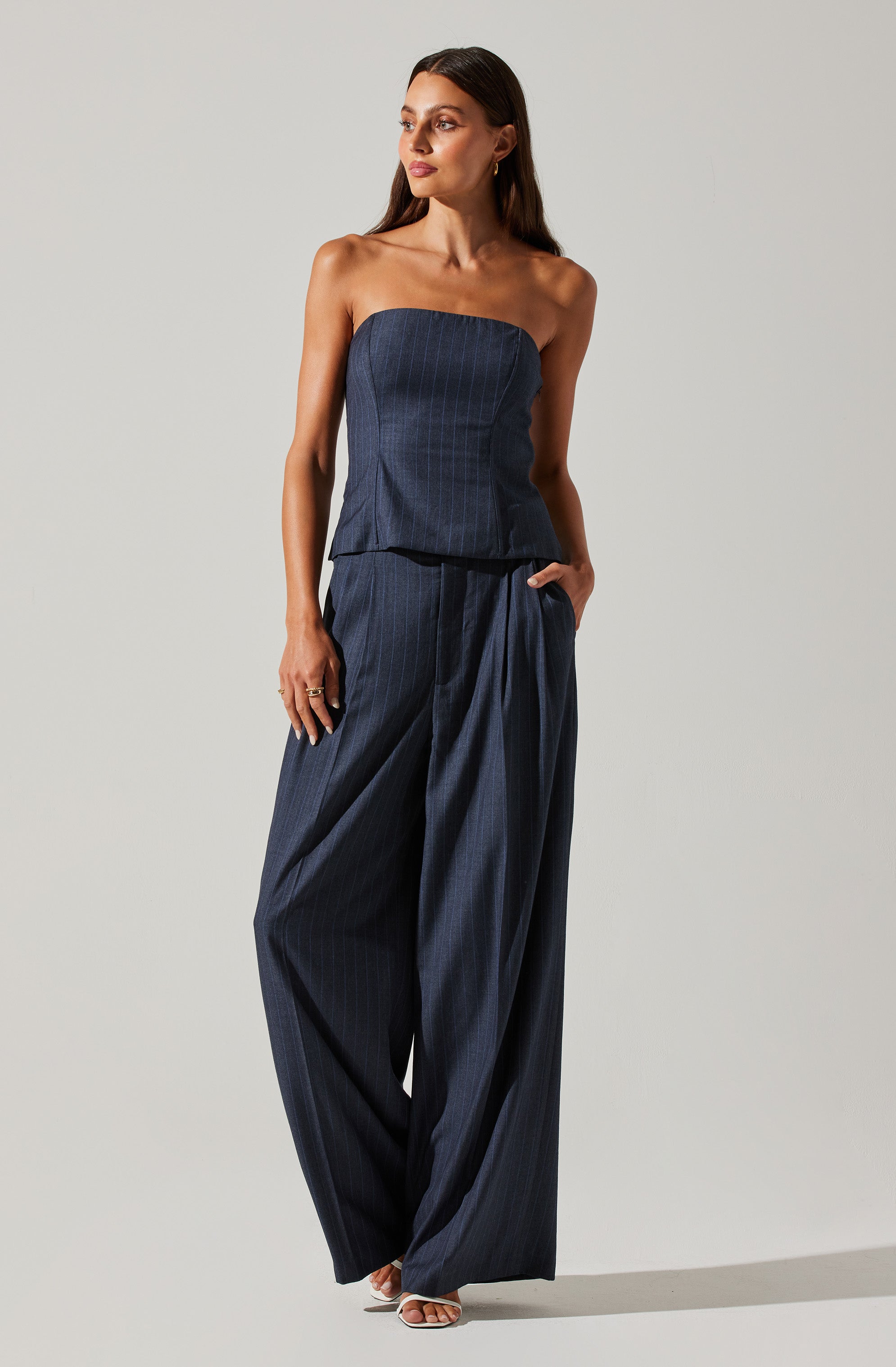 Milani Wide Leg Trouser Pants-Aljck