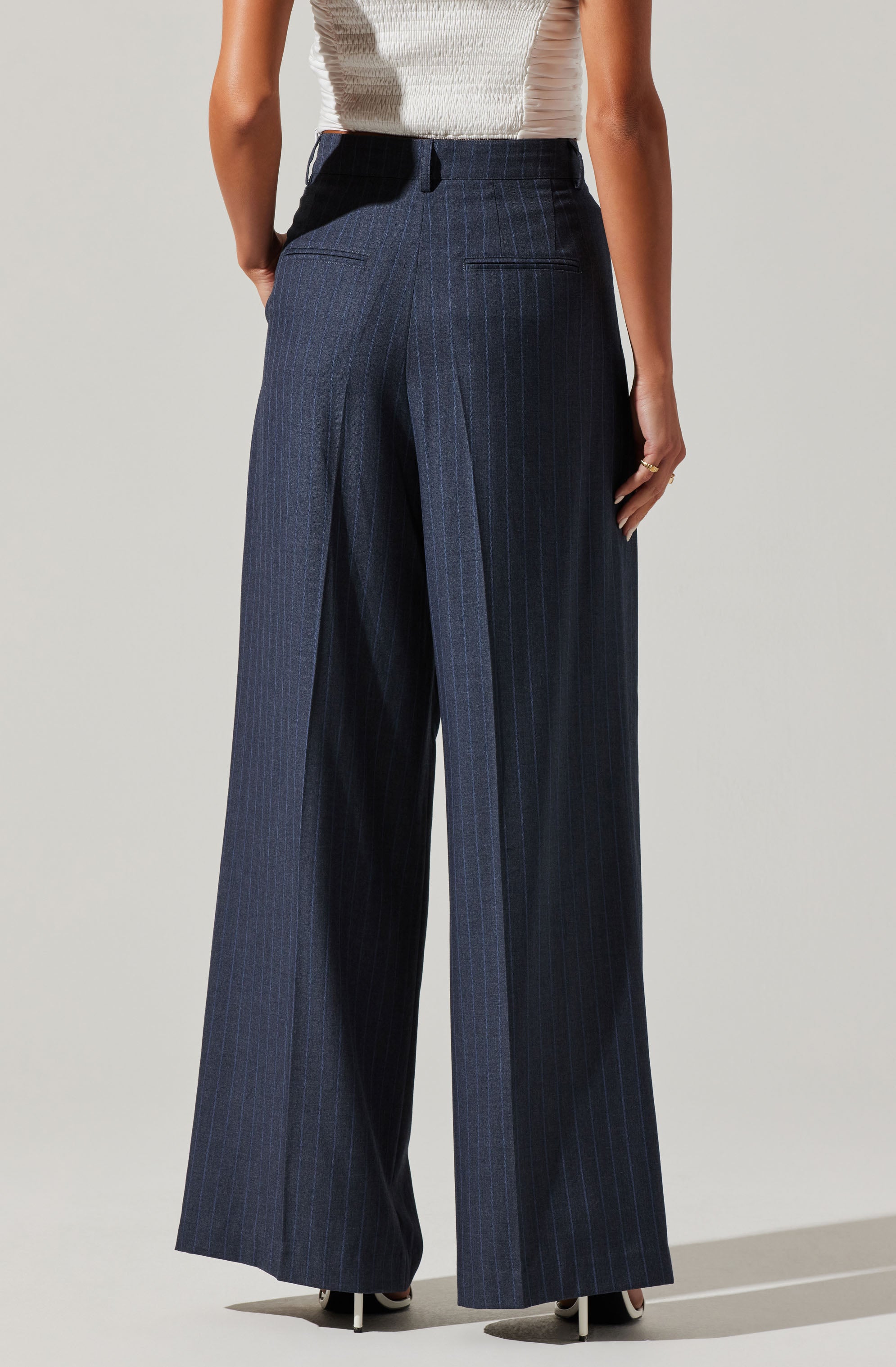 Milani Wide Leg Trouser Pants-Aljck