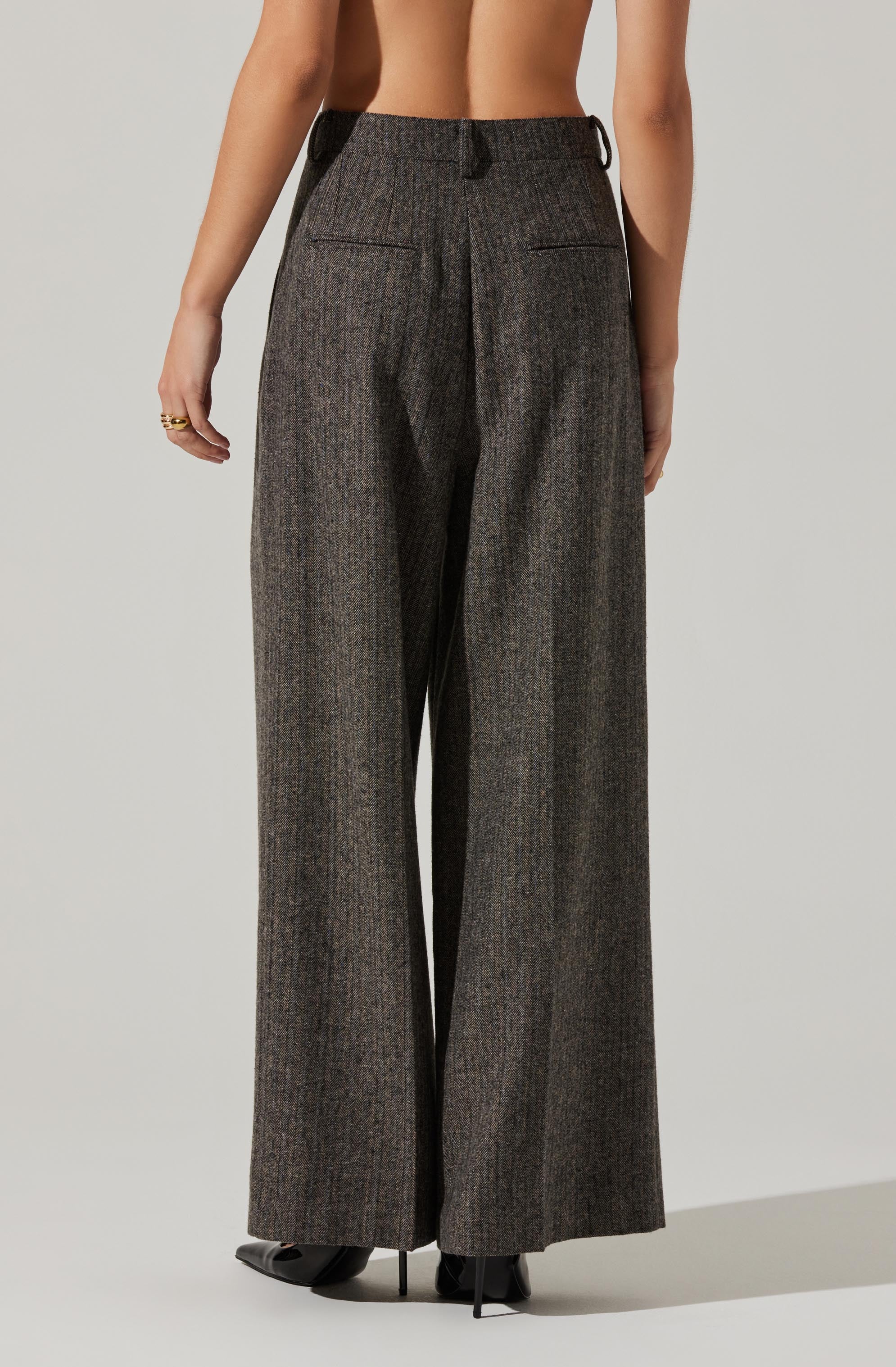 Milani Wide Leg Trouser Pants-Aljck