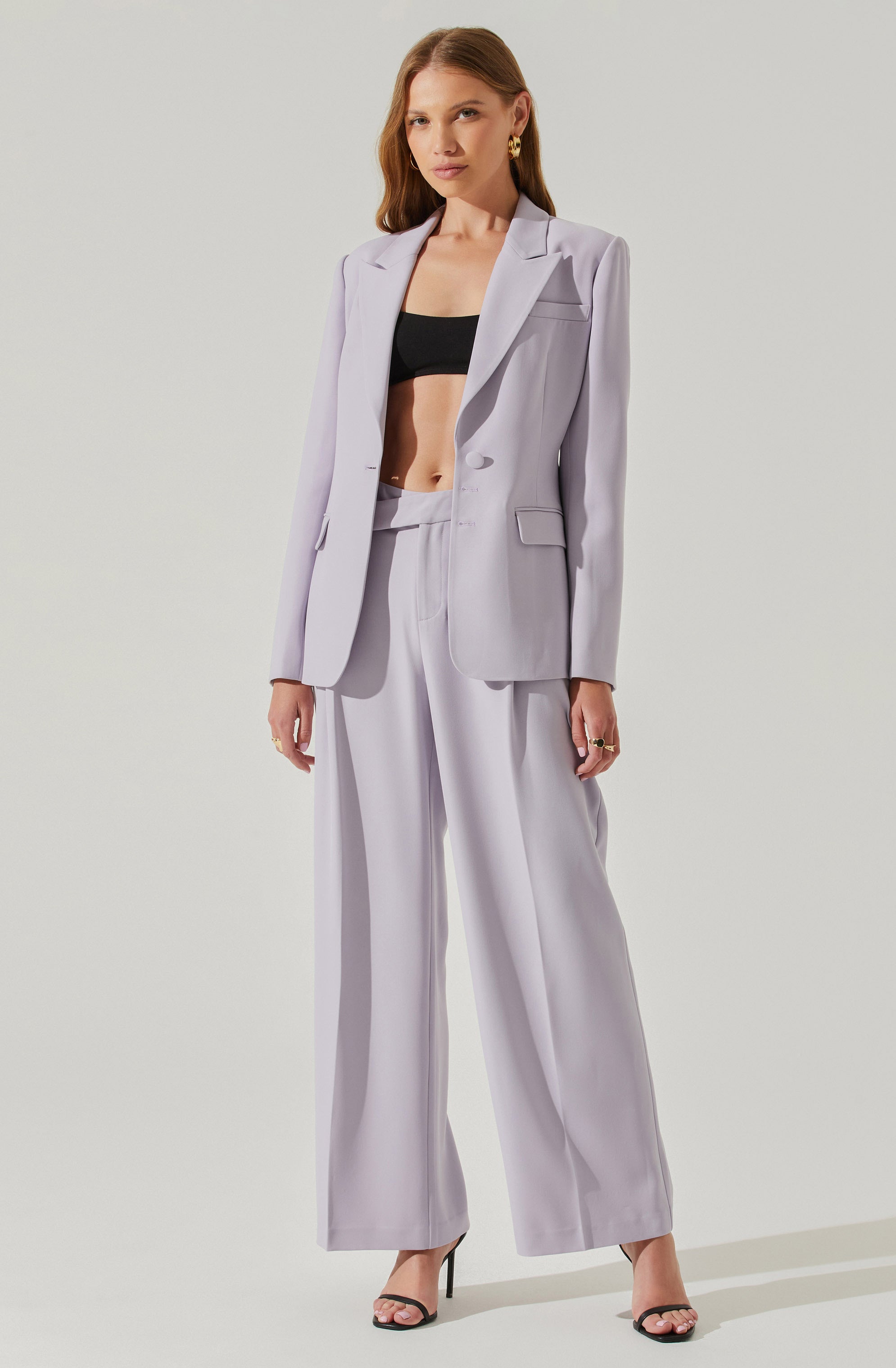 Rubina Criss-Cross Waist Wide Leg Pants-Aljck