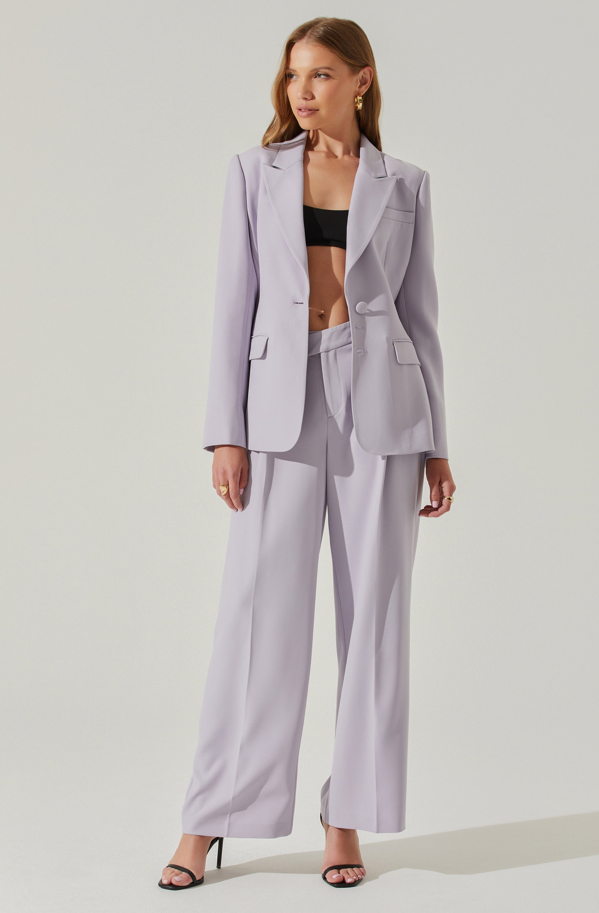 Rubina Criss-Cross Waist Wide Leg Pants-Aljck