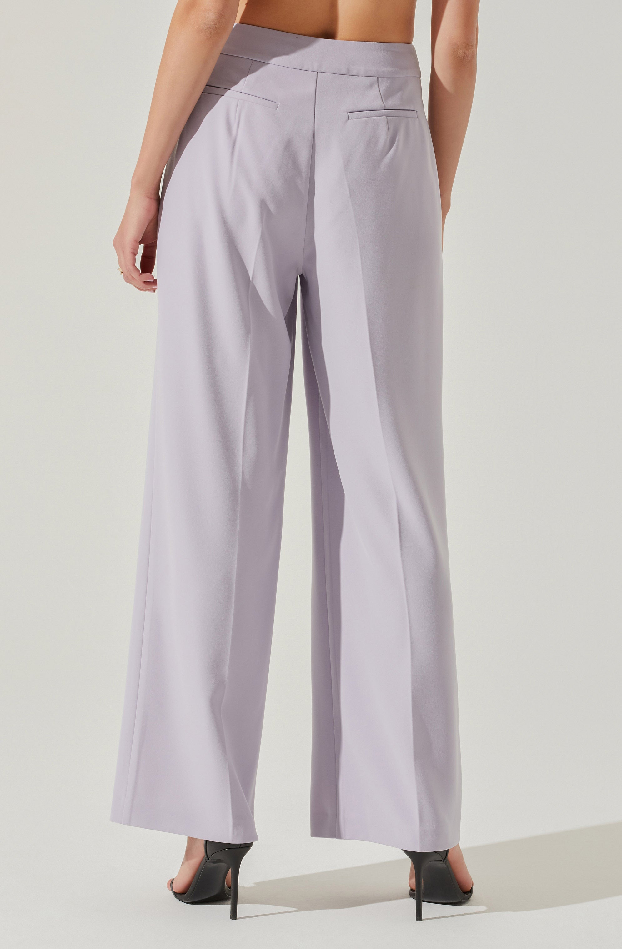 Rubina Criss-Cross Waist Wide Leg Pants-Aljck