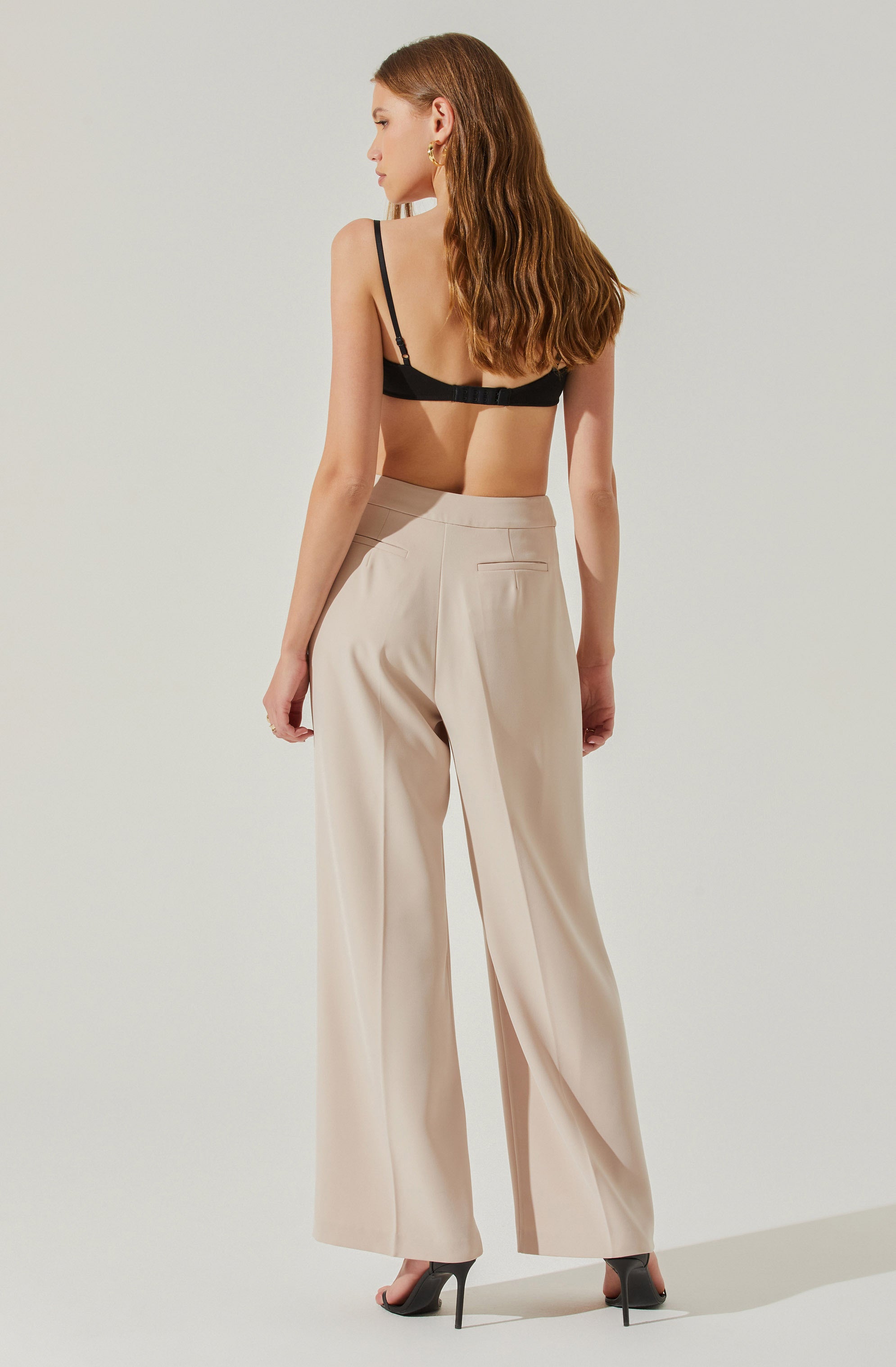 Rubina Criss-Cross Waist Wide Leg Pants-Aljck