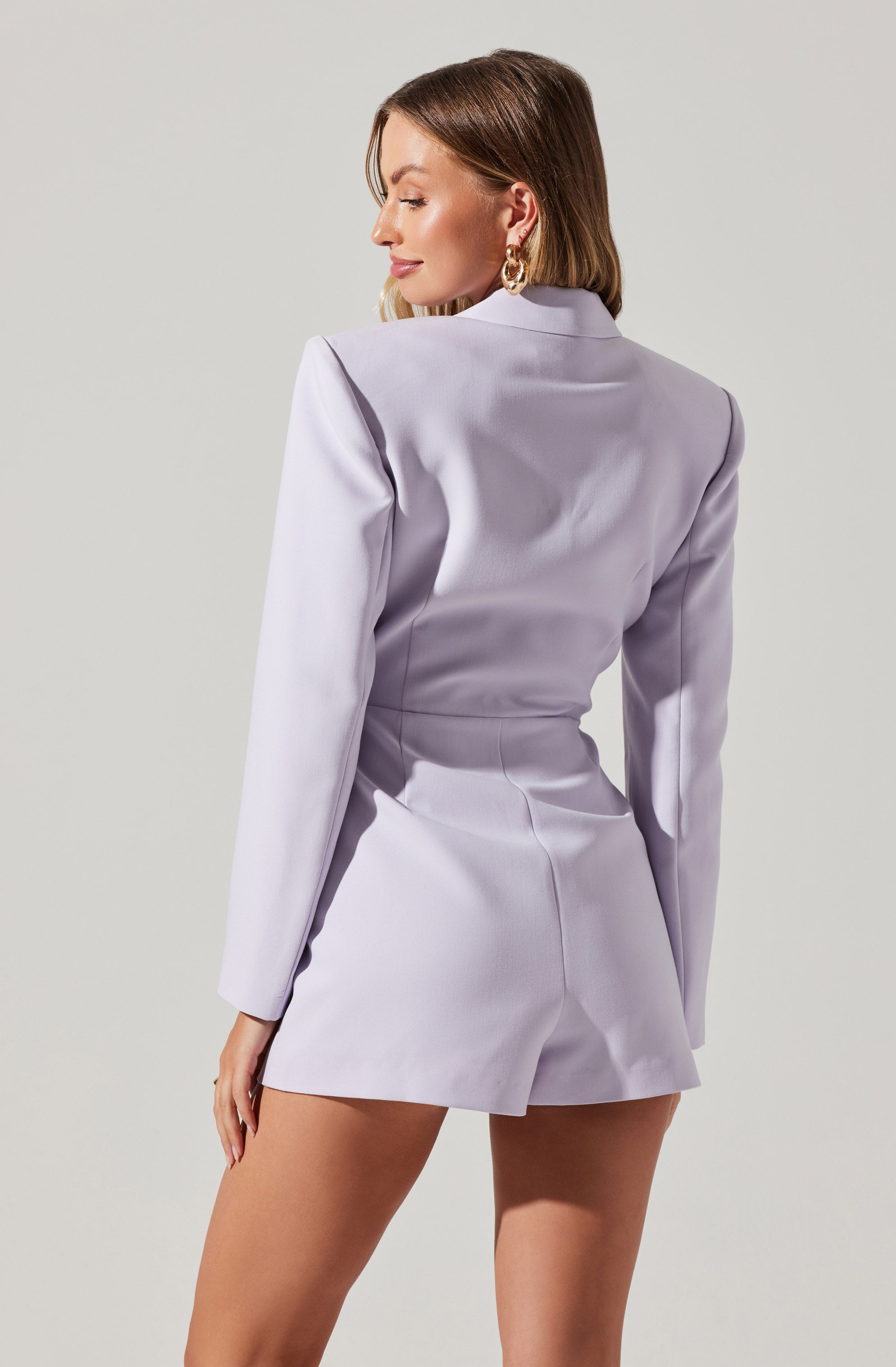 Callista Fitted Blazer Romper-Aljck