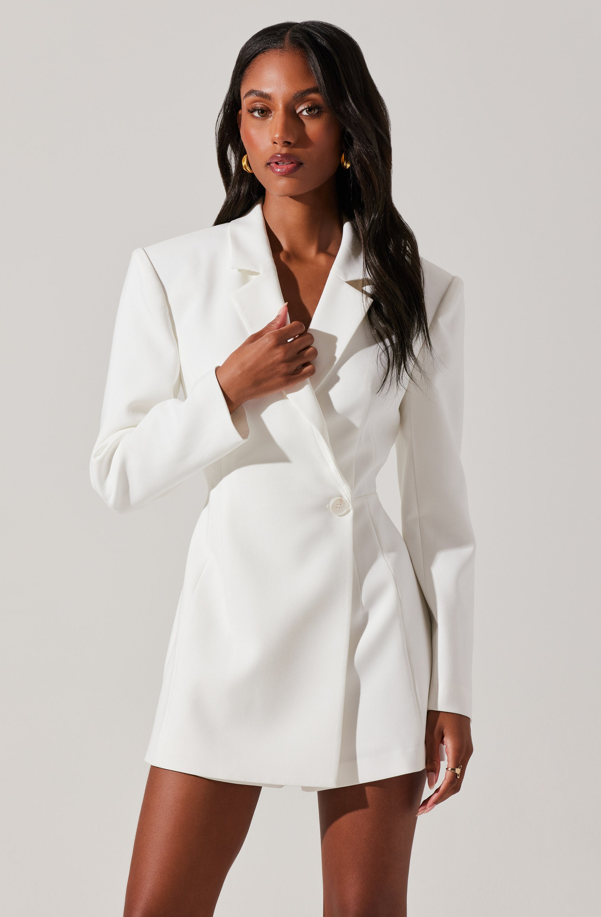 Callista Fitted Blazer Romper-Aljck
