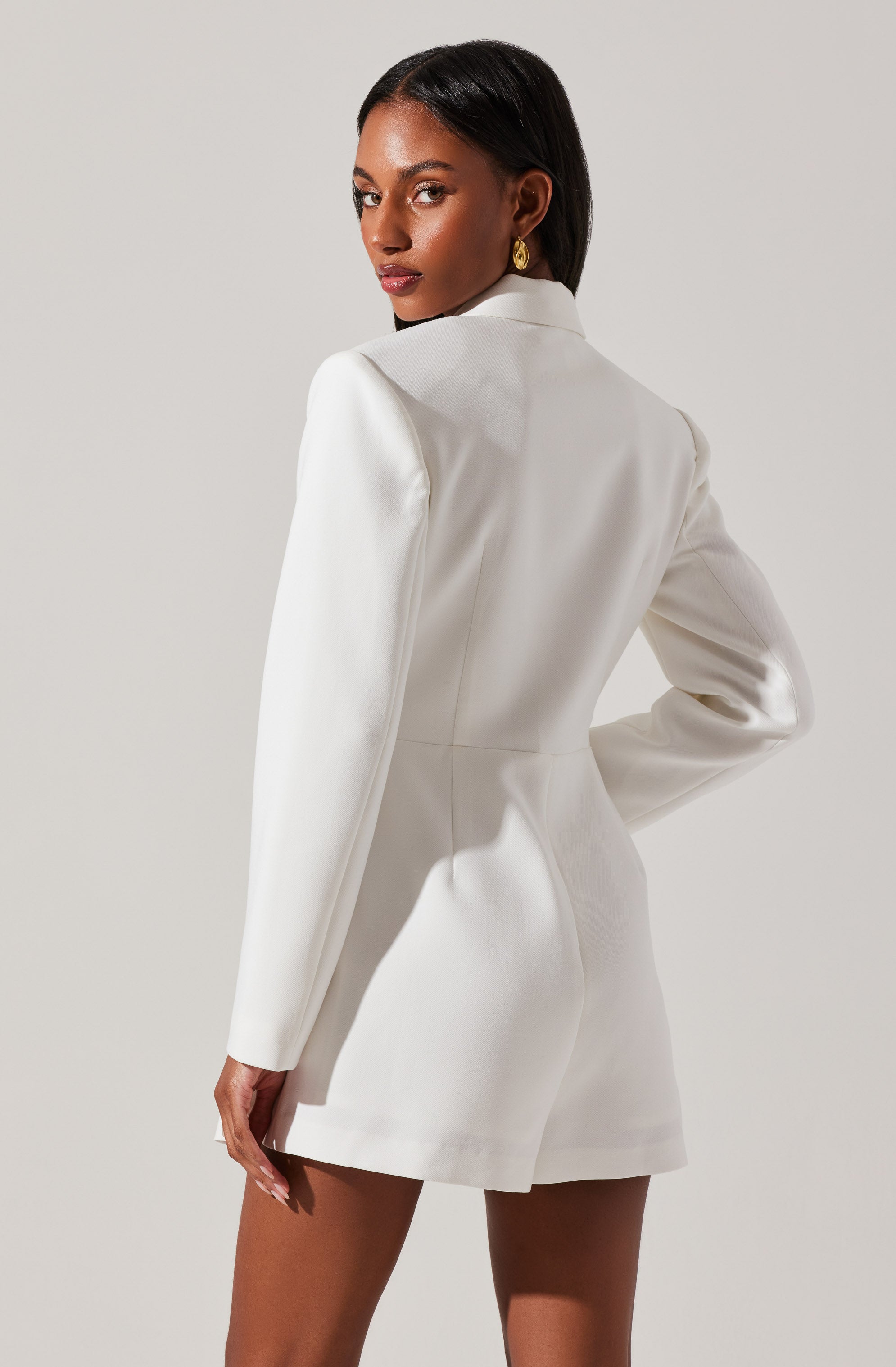 Callista Fitted Blazer Romper-Aljck