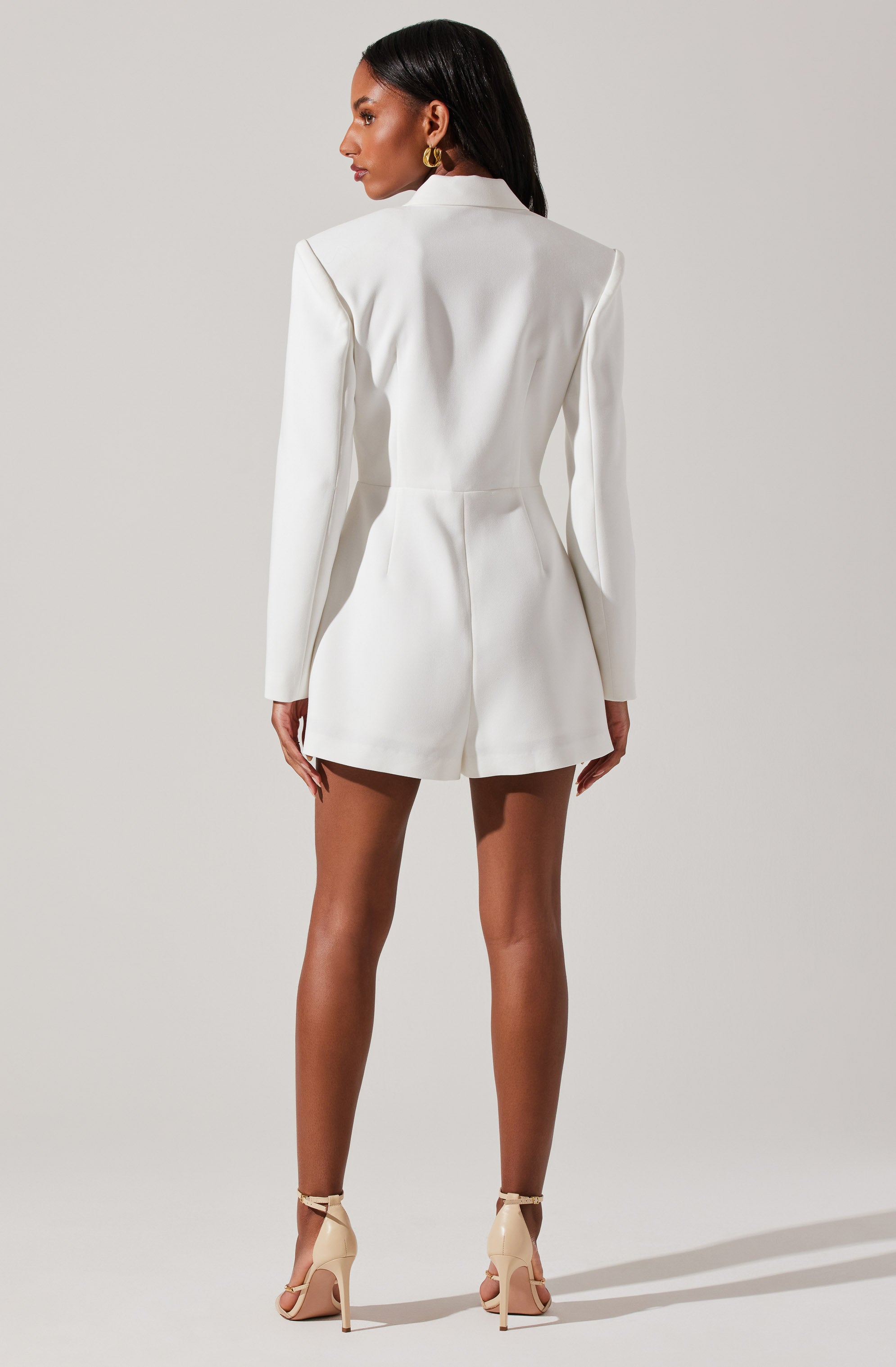 Callista Fitted Blazer Romper-Aljck