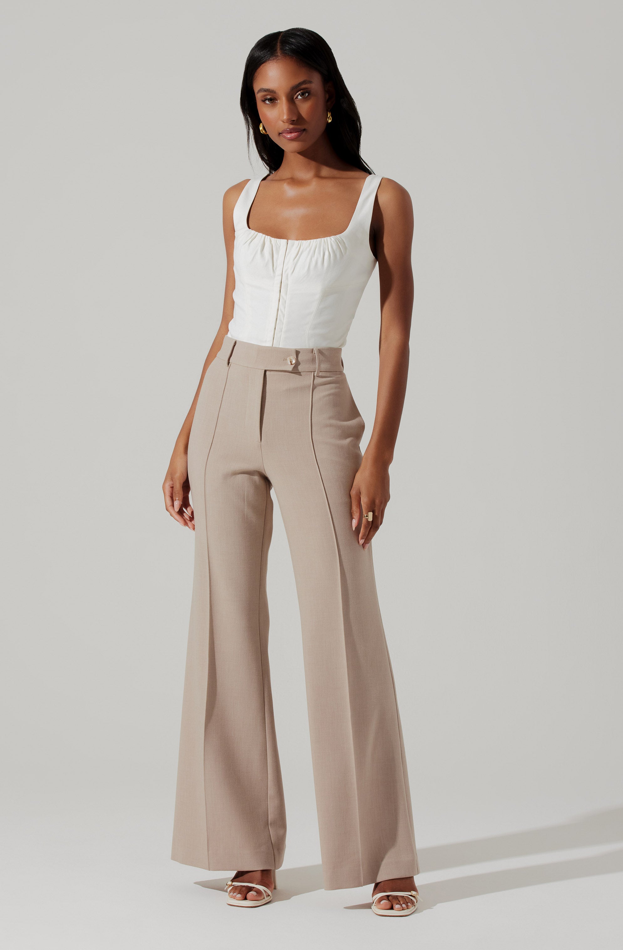 Chaser High Waisted Flare Pants-Aljck