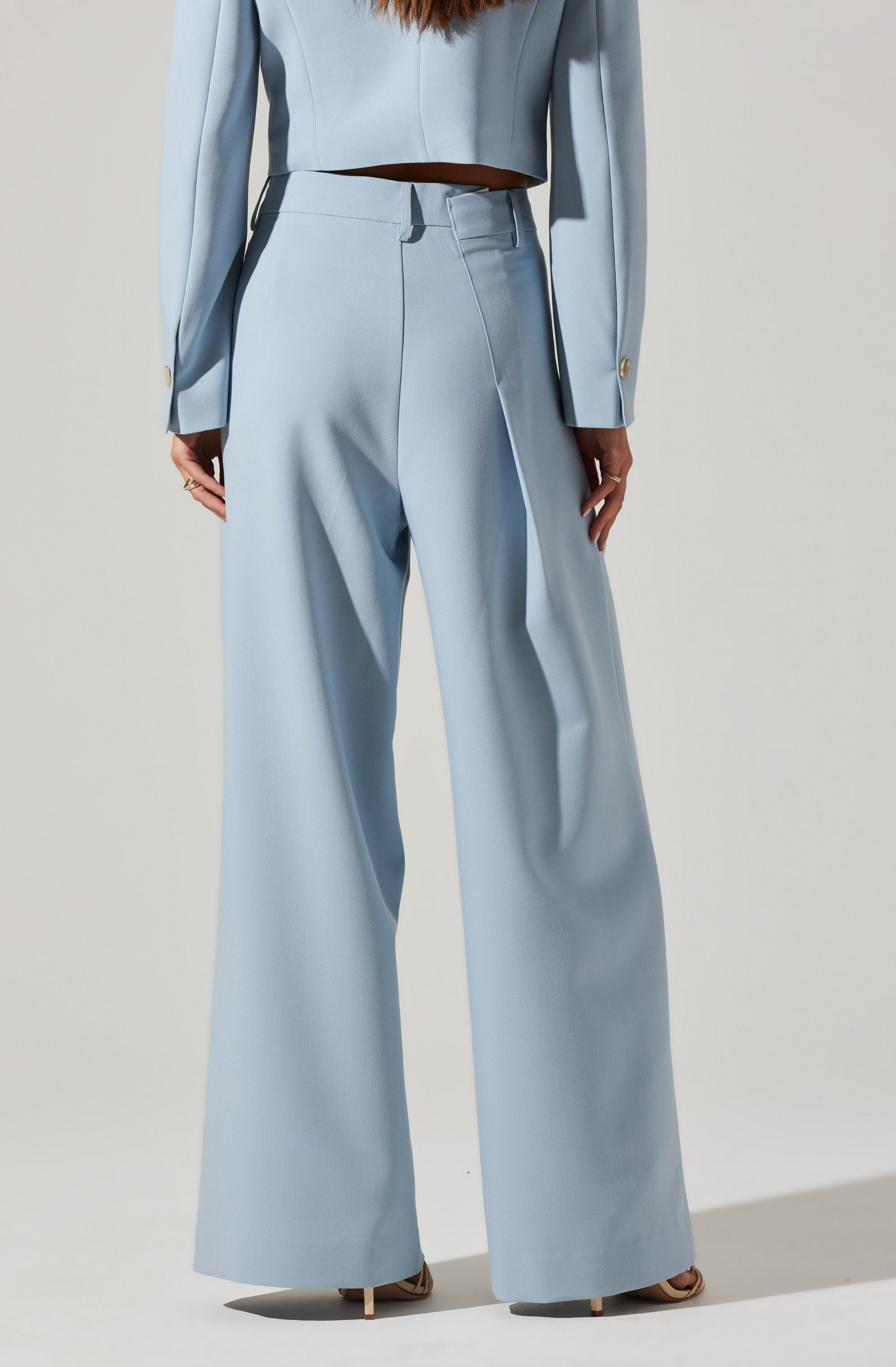 Dawson Asymmetric Wide Leg Pants-Aljck