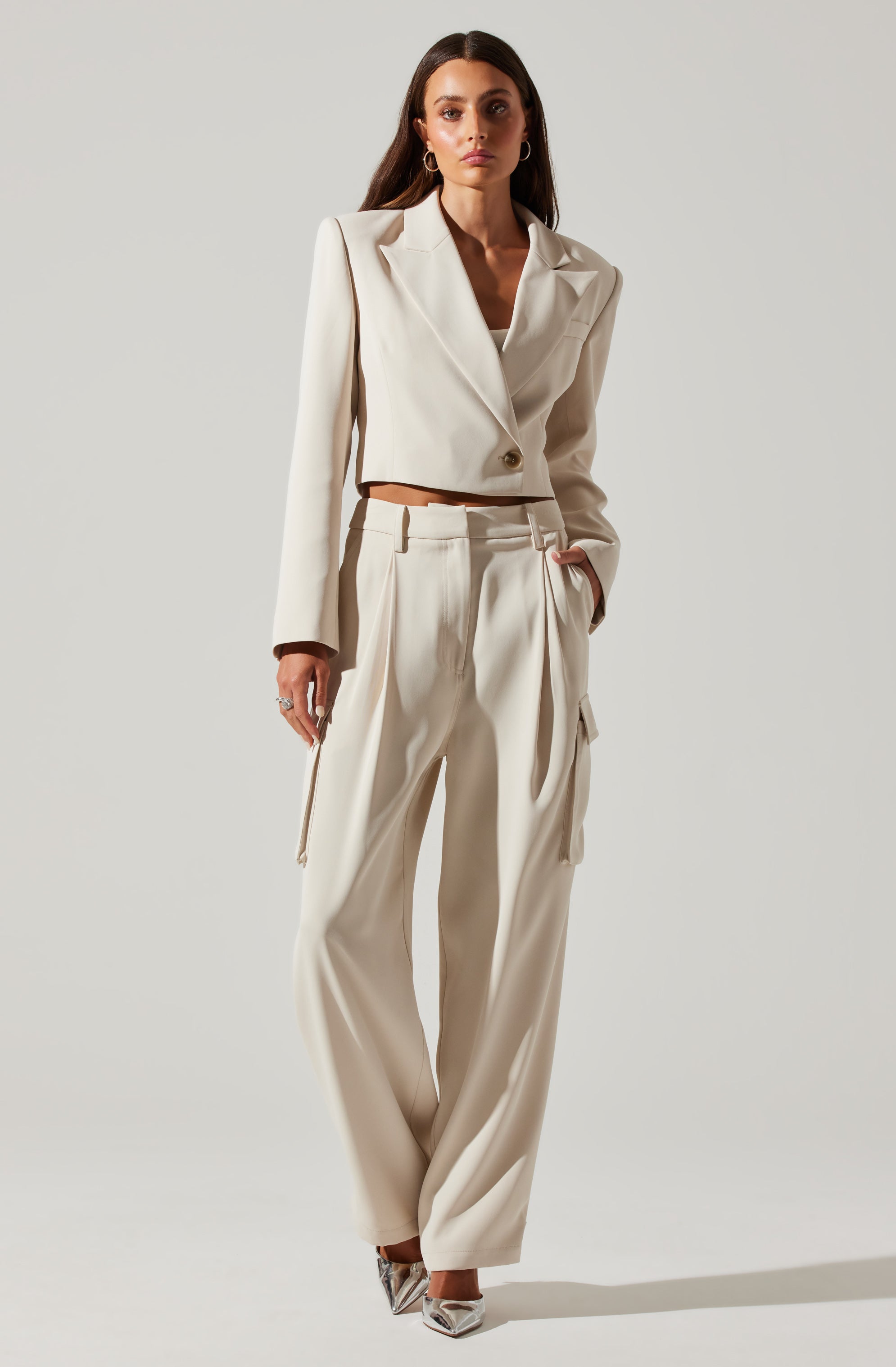 Denison High Waisted Cargo Pants-Aljck