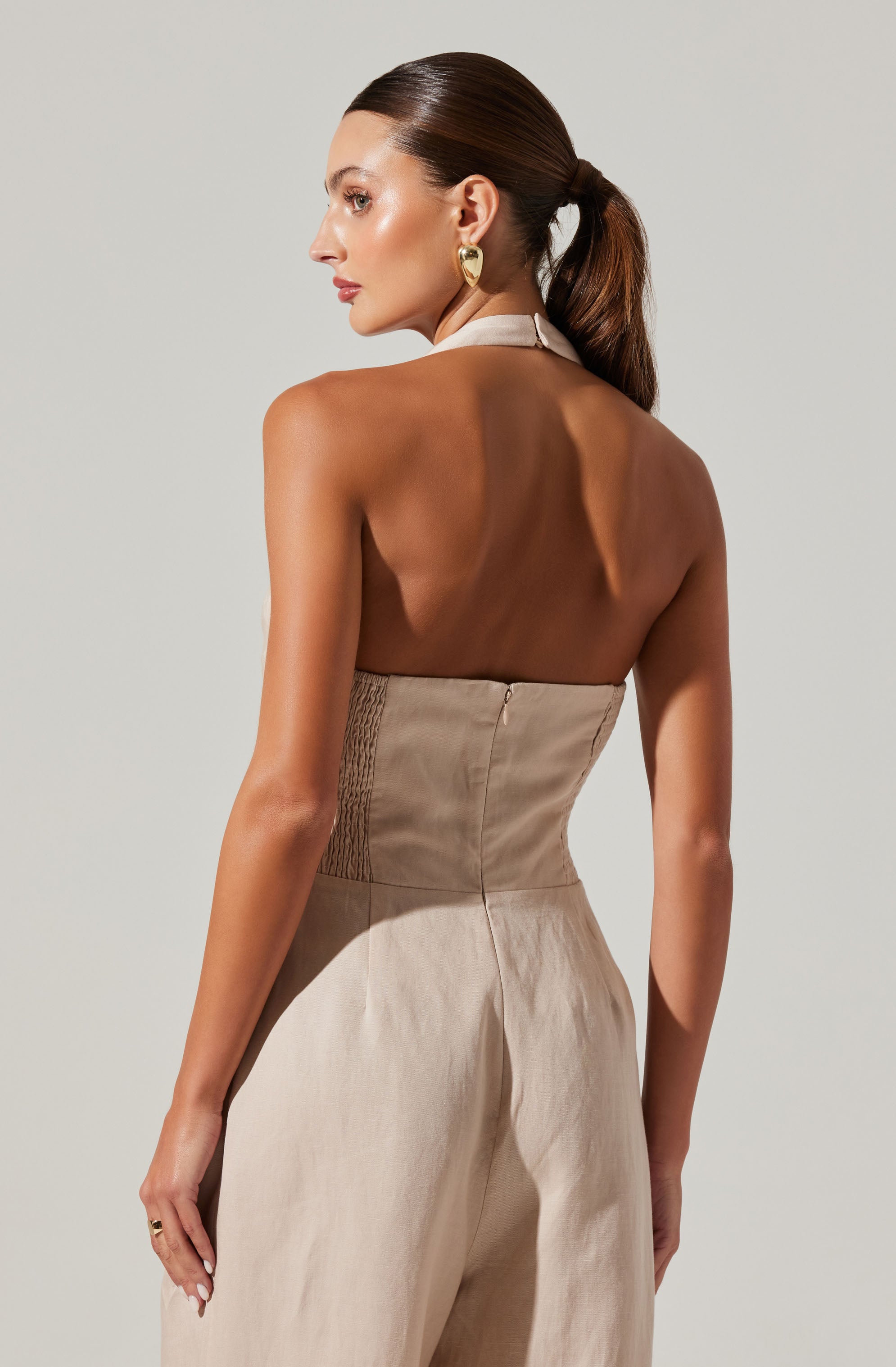 Tatum Halter Neck Jumpsuit-Aljck