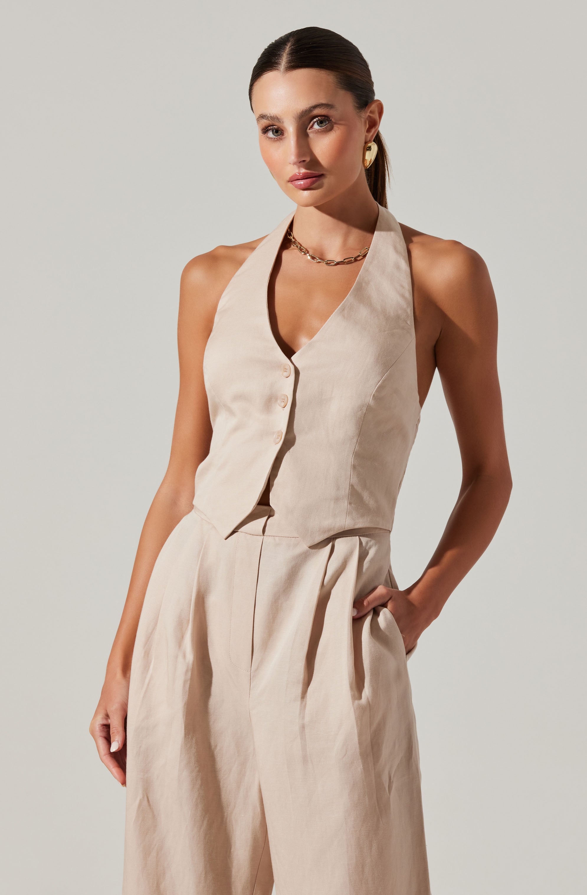 Tatum Halter Neck Jumpsuit-Aljck