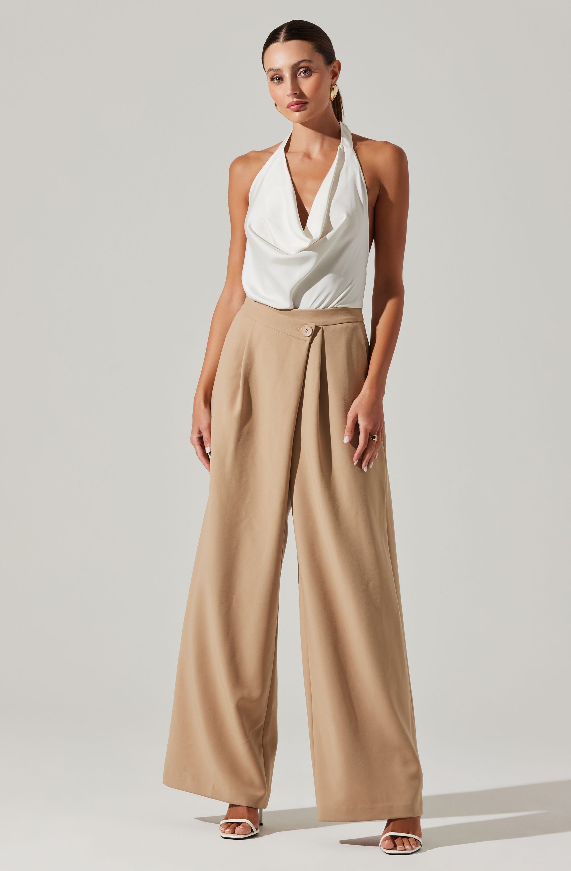 Aryn Cowl Neck Halter Jumpsuit-Aljck