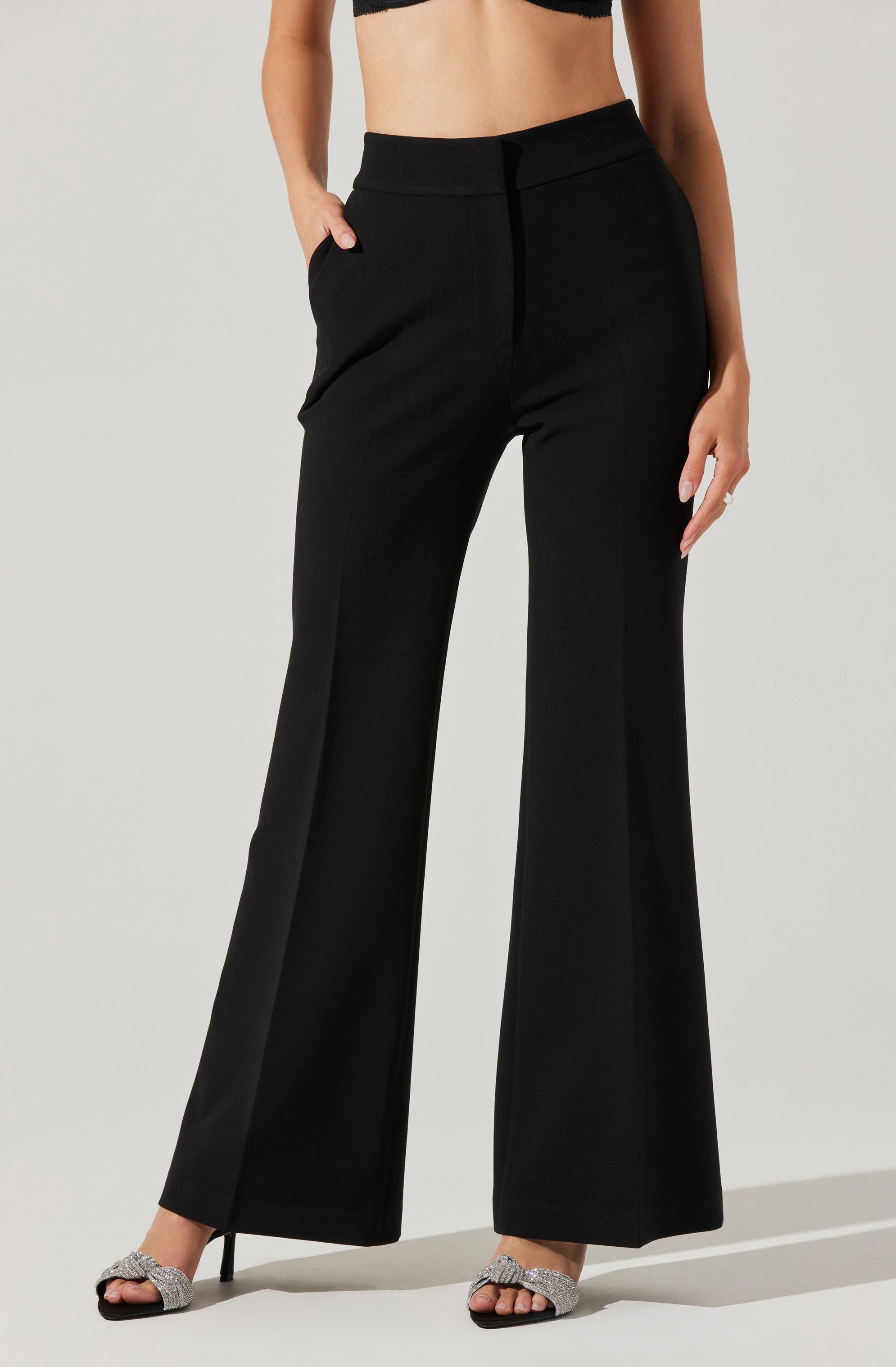 Lawson High Waisted Trouser Pants-Aljck