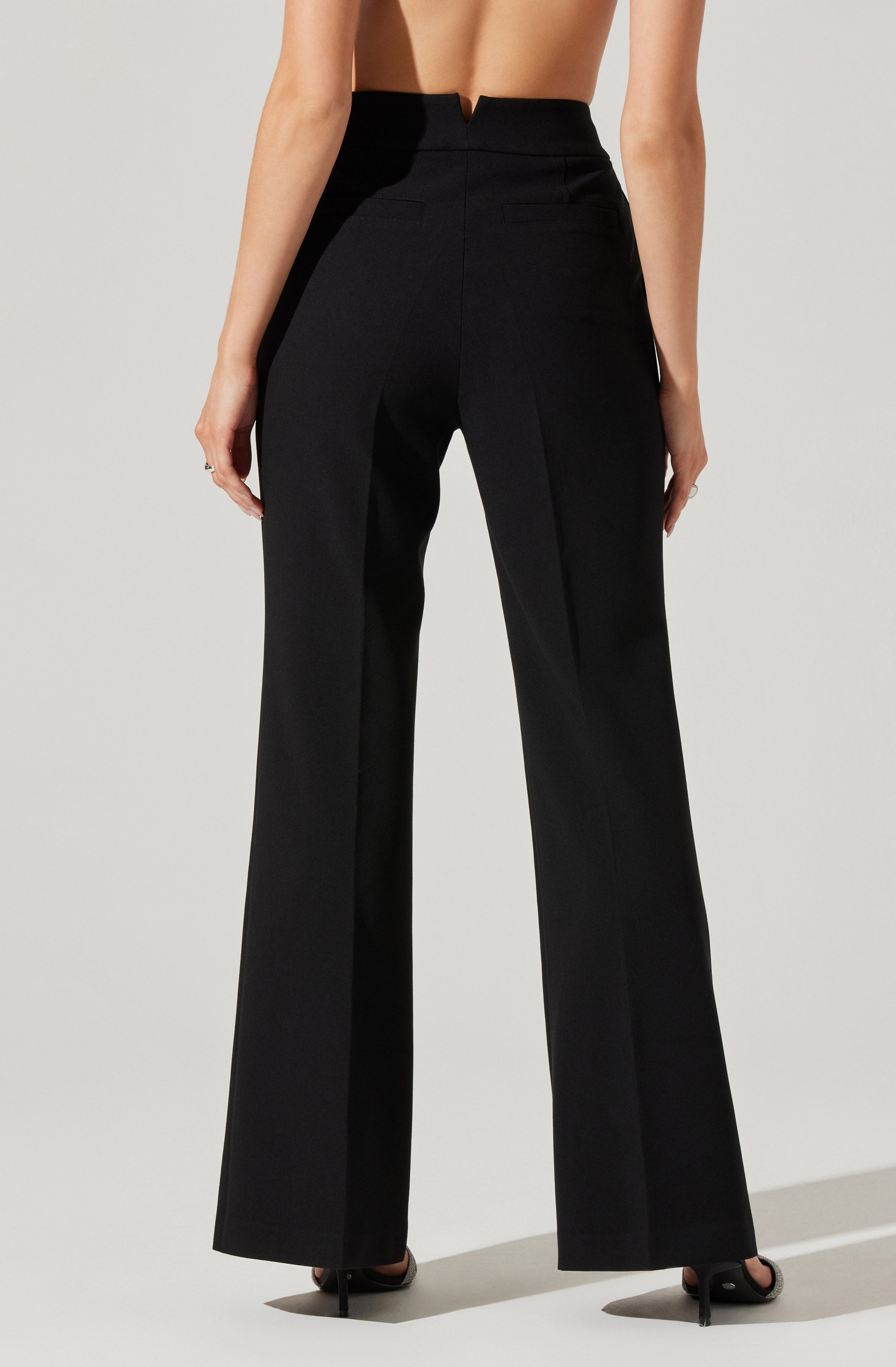 Lawson High Waisted Trouser Pants-Aljck