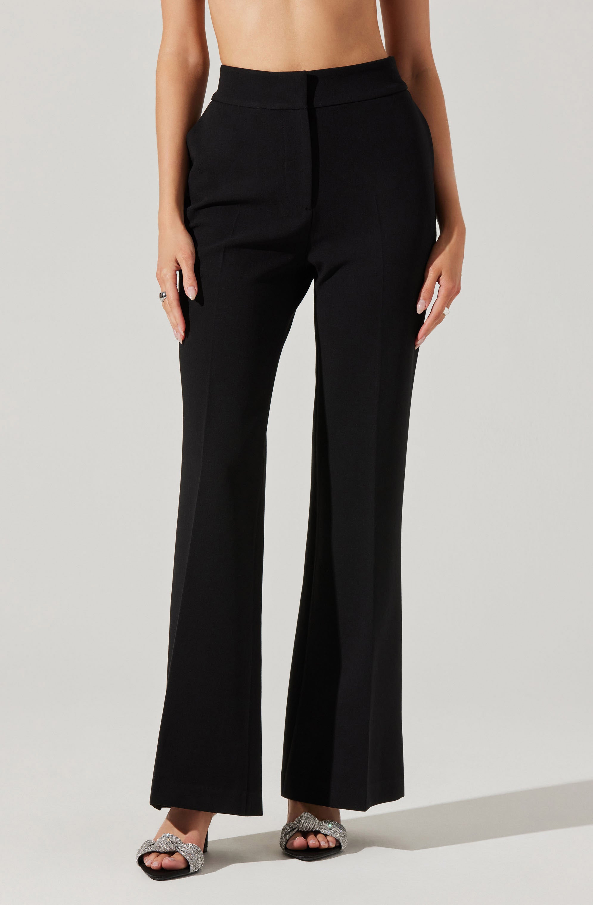 Lawson High Waisted Trouser Pants-Aljck