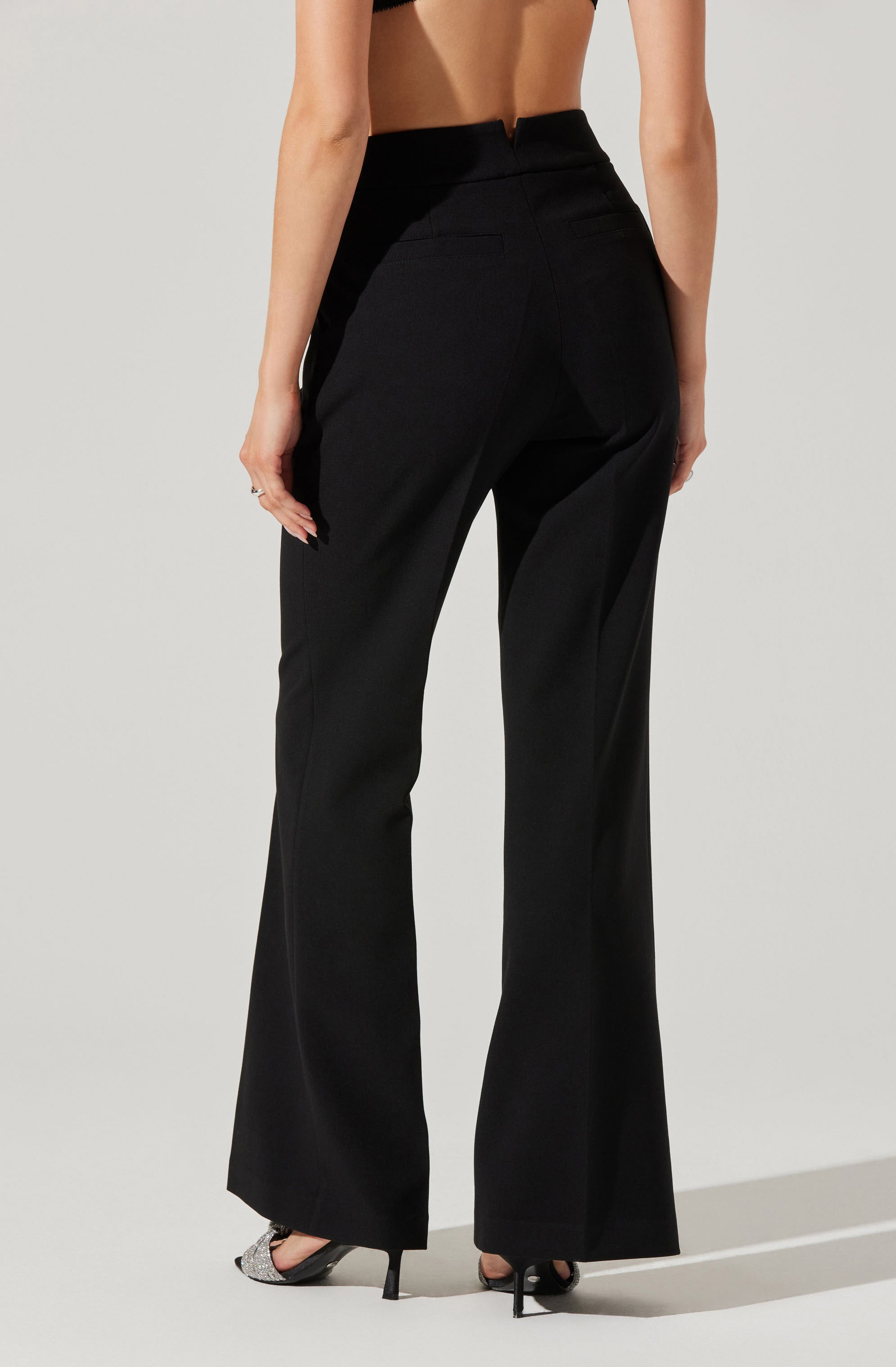 Lawson High Waisted Trouser Pants-Aljck