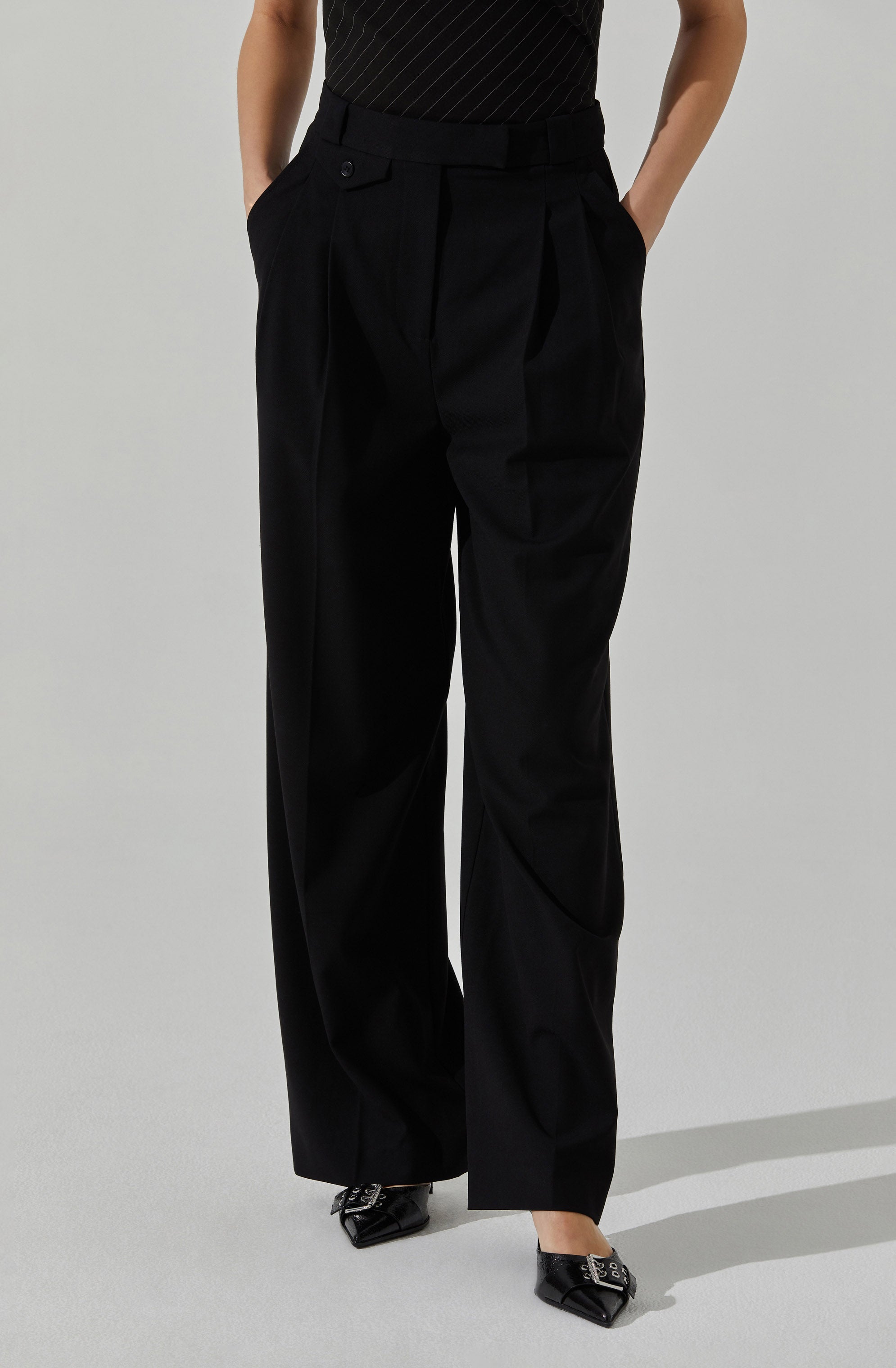 Bryony High Waisted Trouser Pants-Aljck