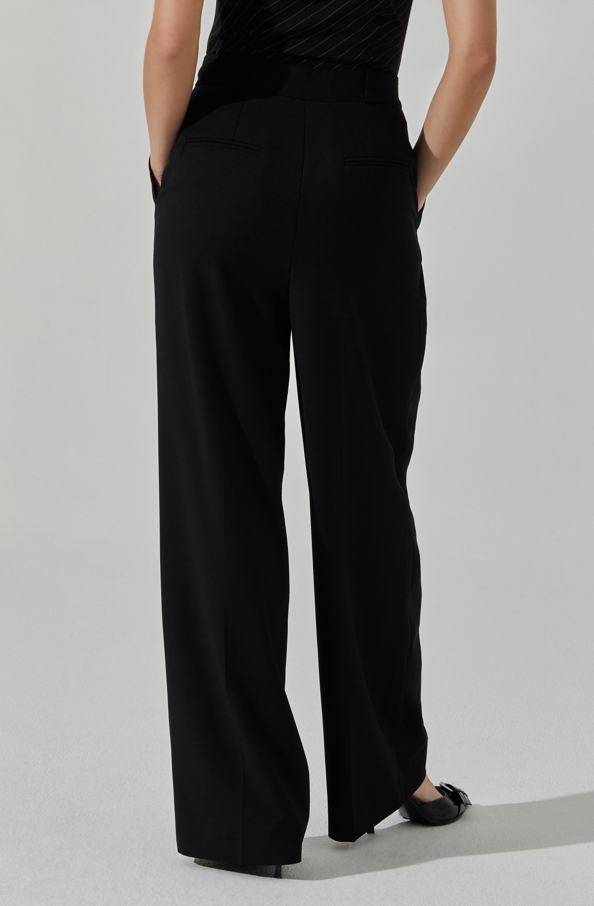 Bryony High Waisted Trouser Pants-Aljck