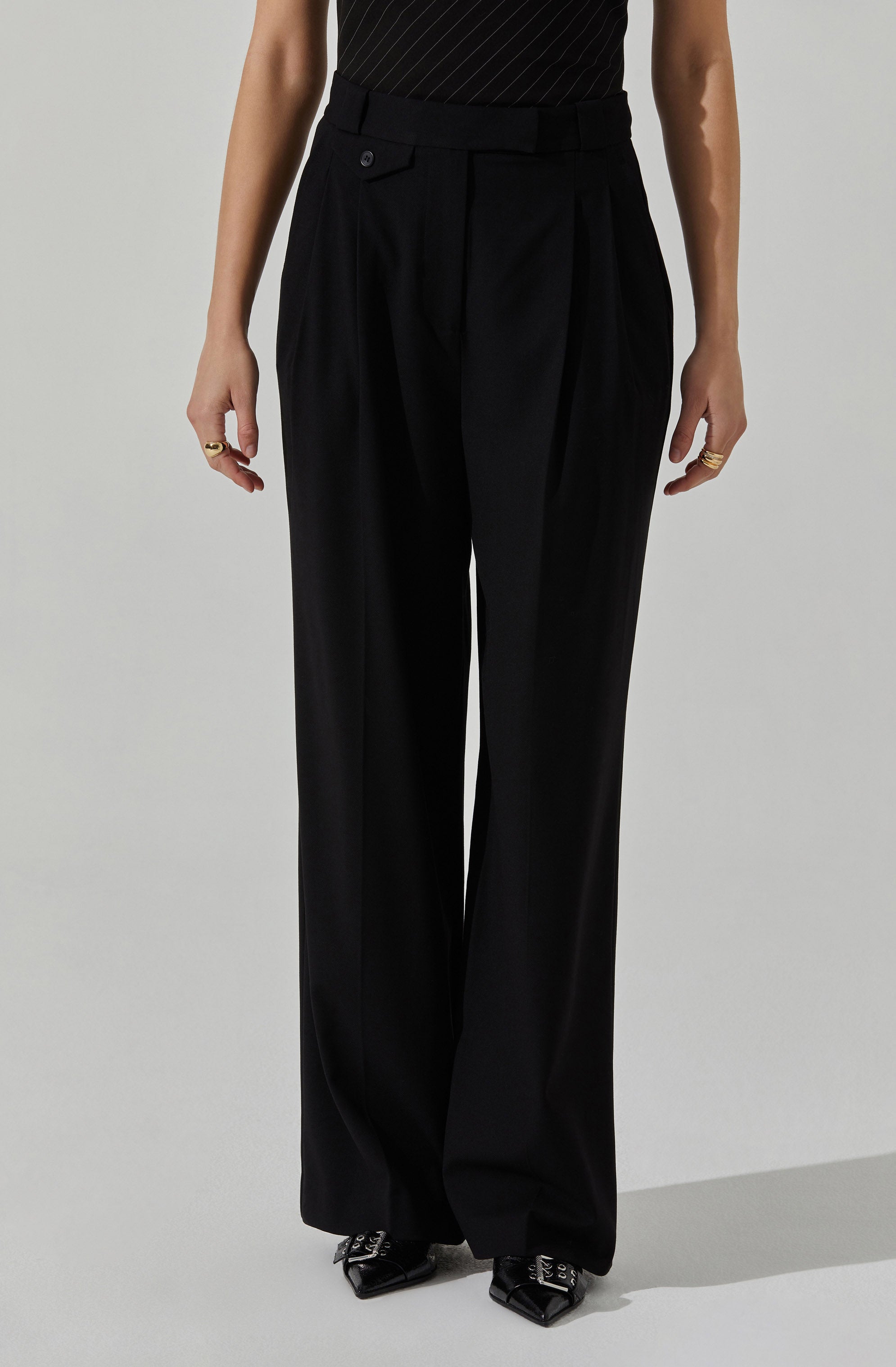 Bryony High Waisted Trouser Pants-Aljck