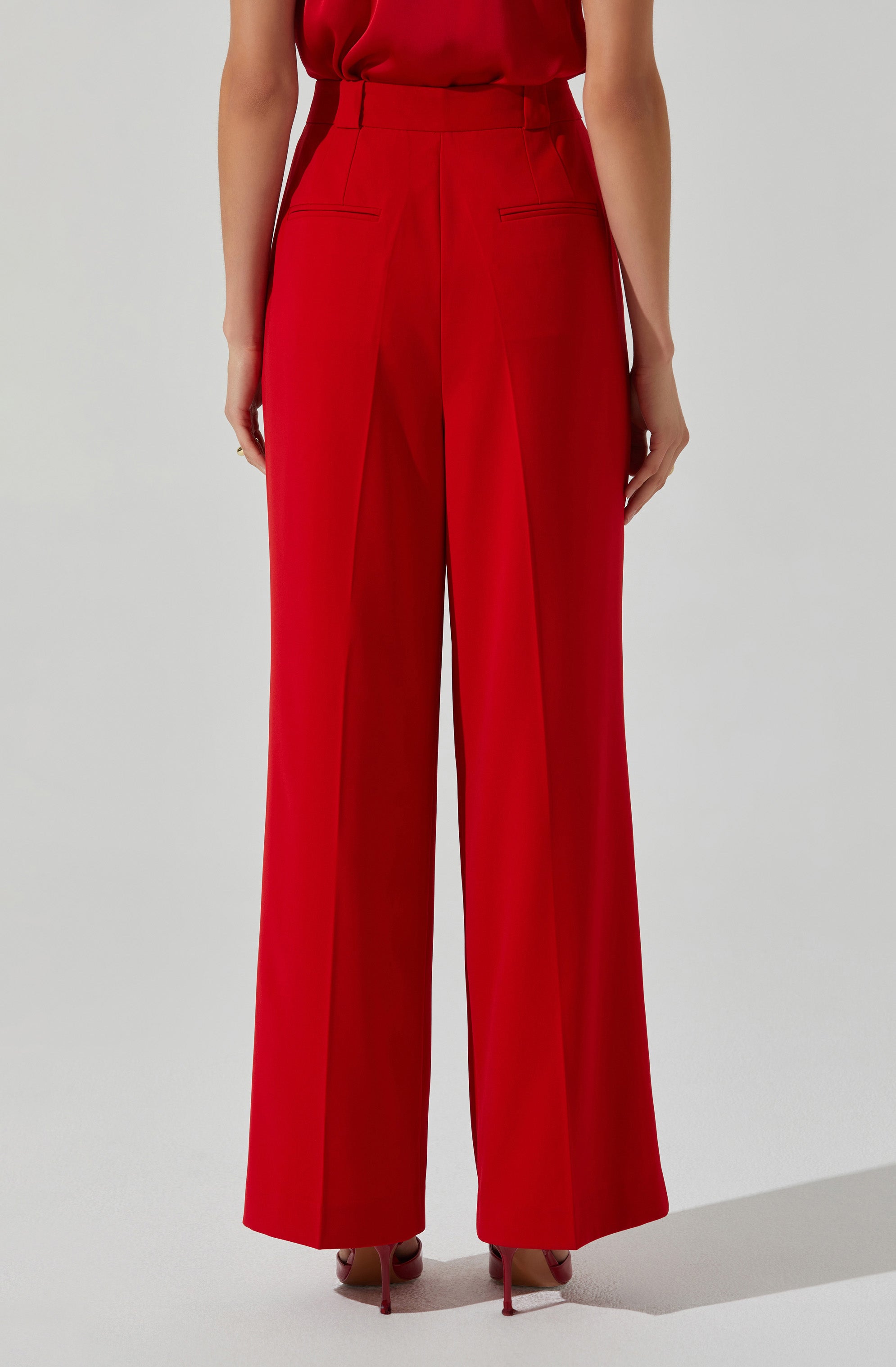 Bryony High Waisted Trouser Pants-Aljck
