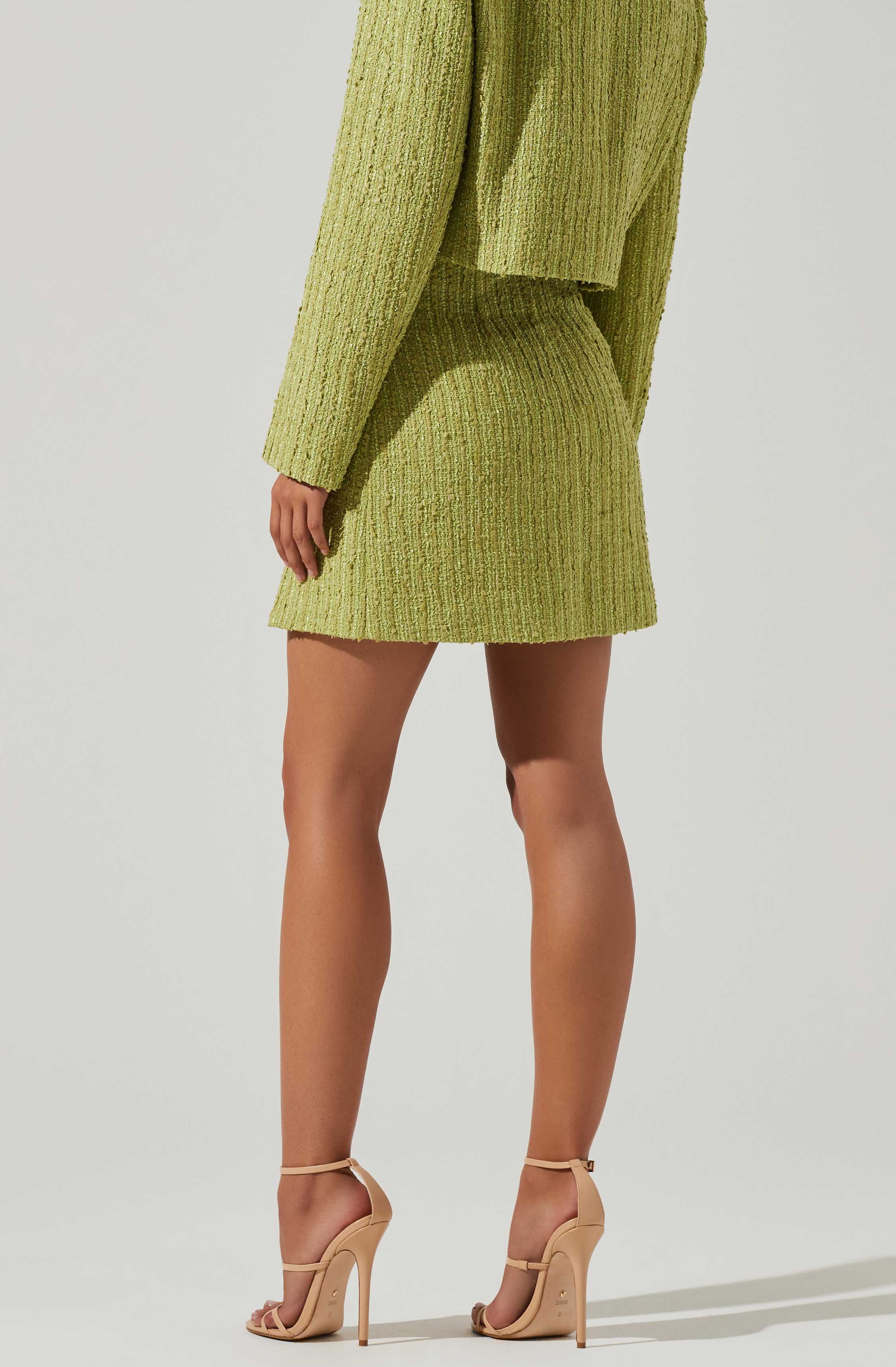 Covina Tweed Mini Skirt-Aljck