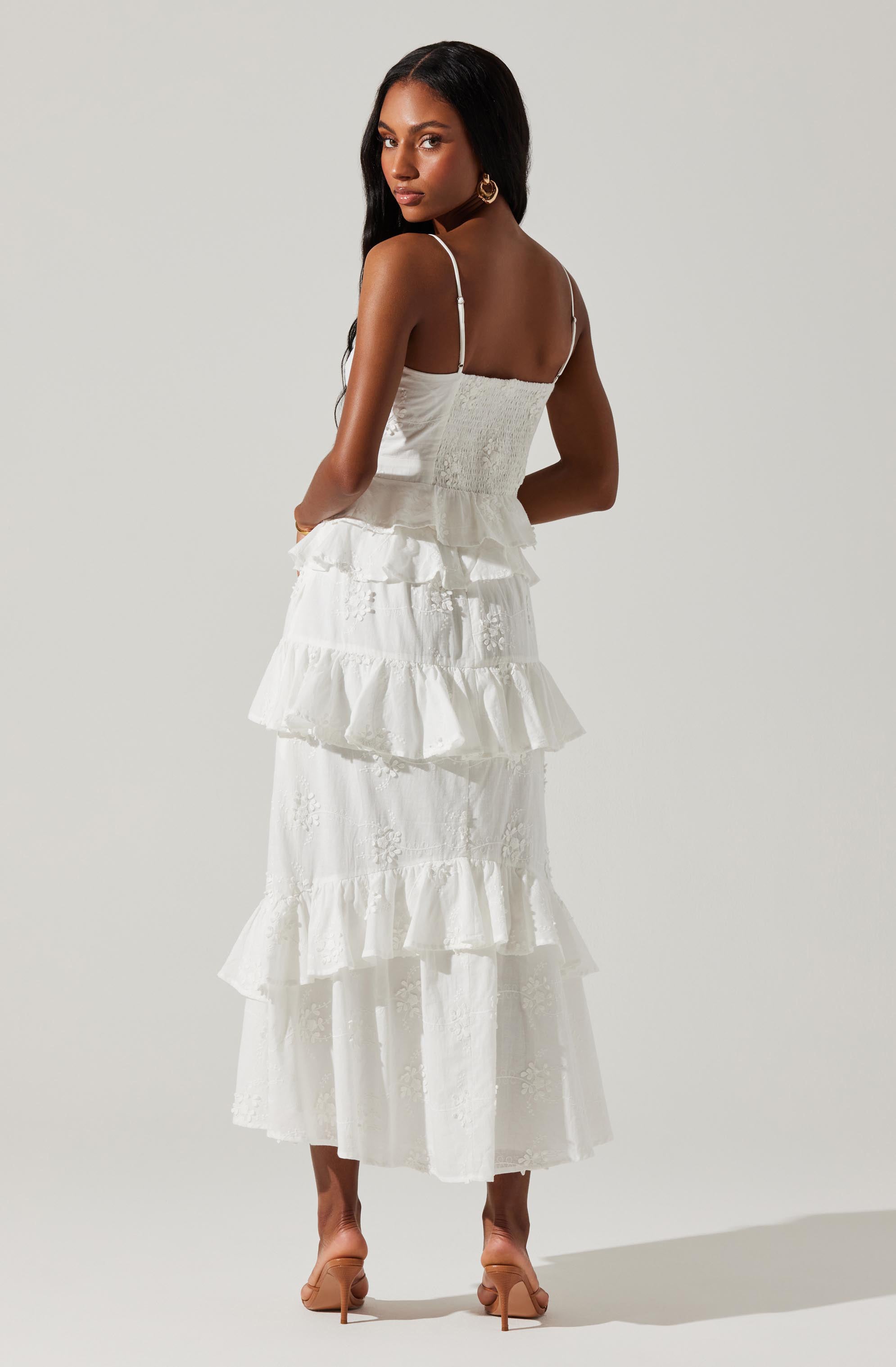 Foufette Tiered Midi Skirt-Aljck