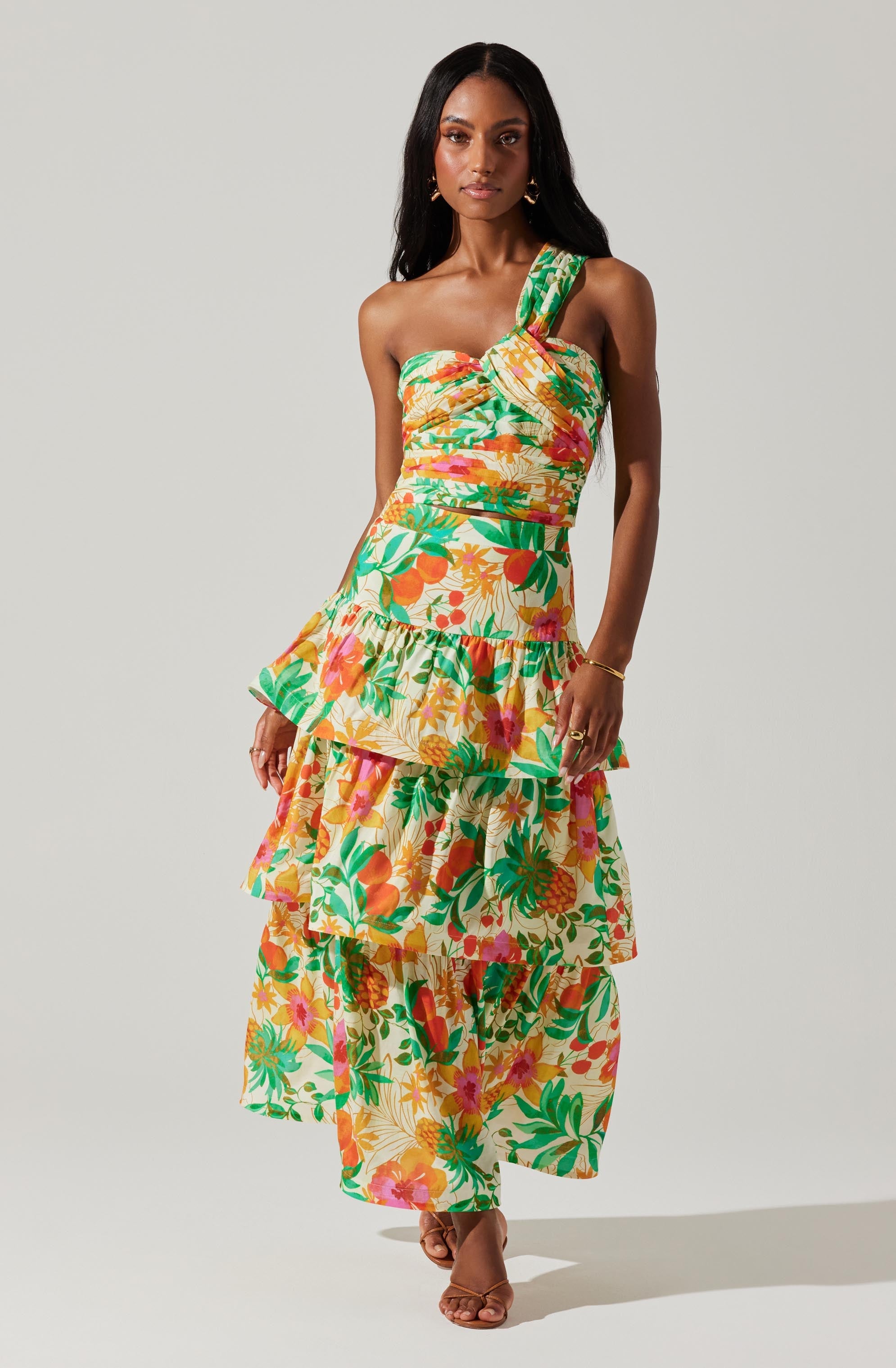 Rooni Tiered Maxi Skirt-Aljck