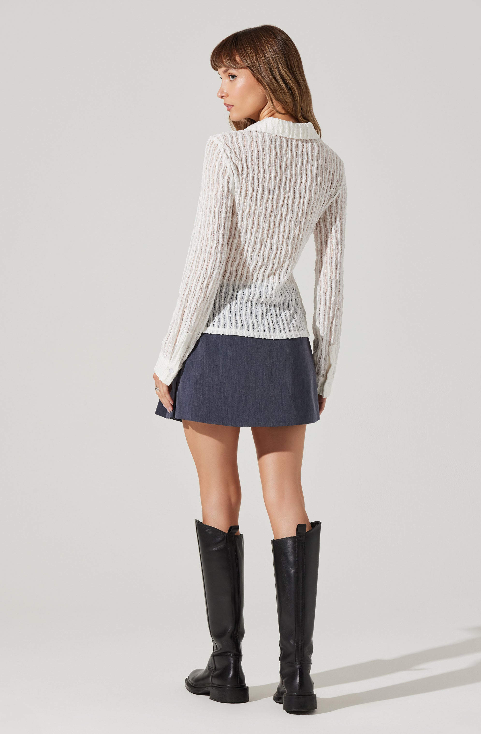 Eirwen Pleated Mini Skirt-Aljck