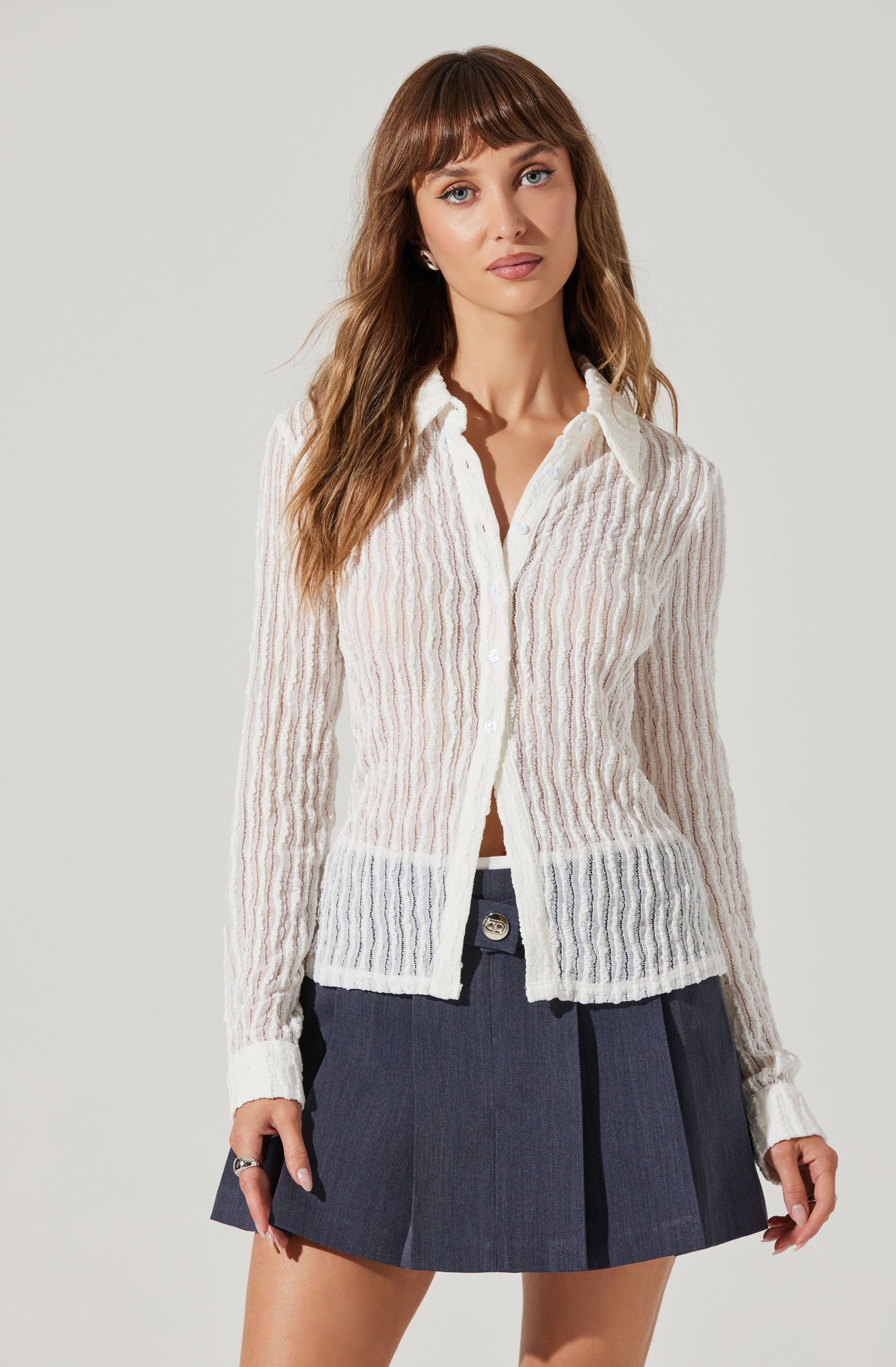 Eirwen Pleated Mini Skirt-Aljck