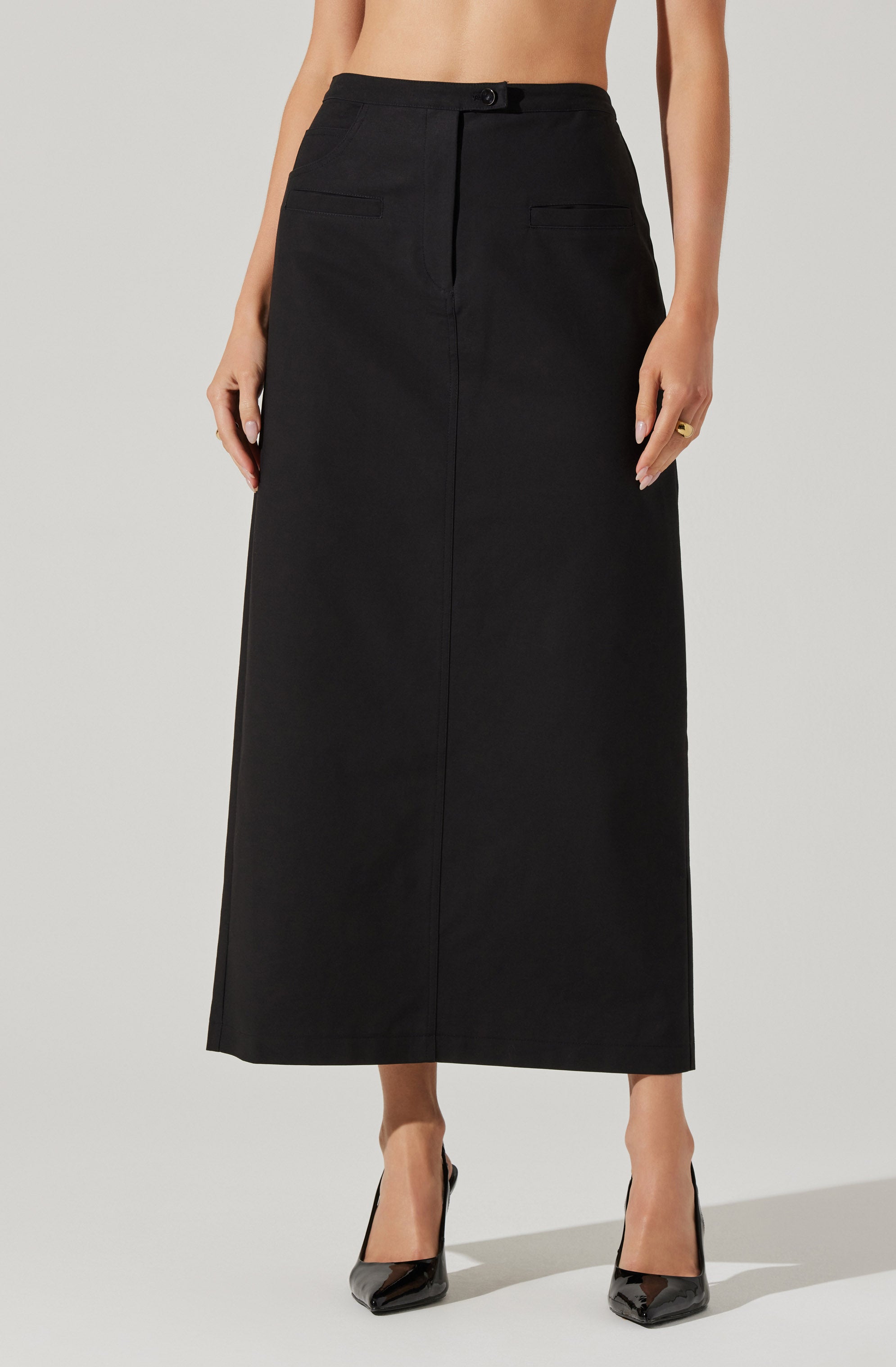 Sibley Tailored Midi Skirt-Aljck
