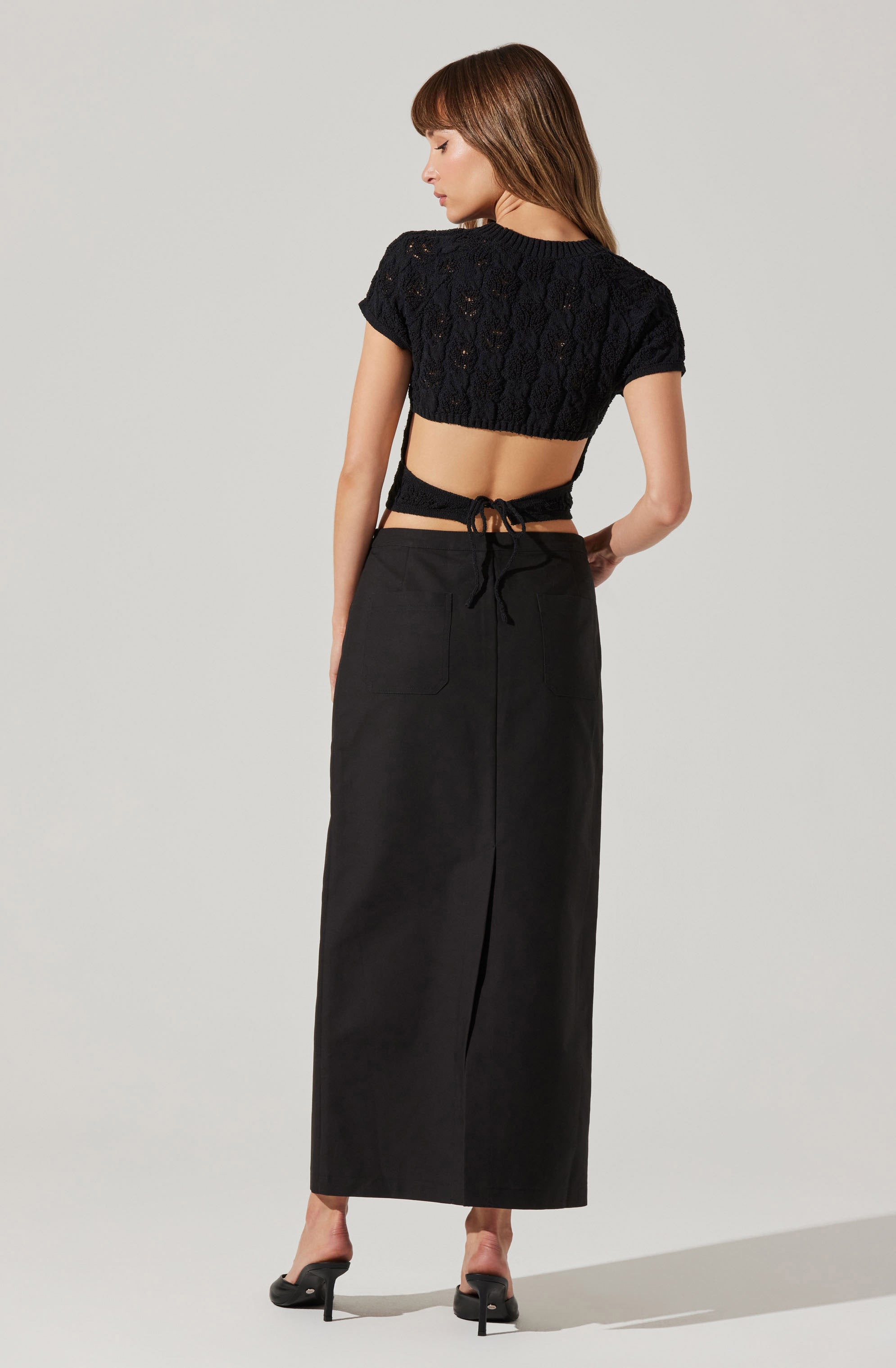 Sibley Tailored Midi Skirt-Aljck
