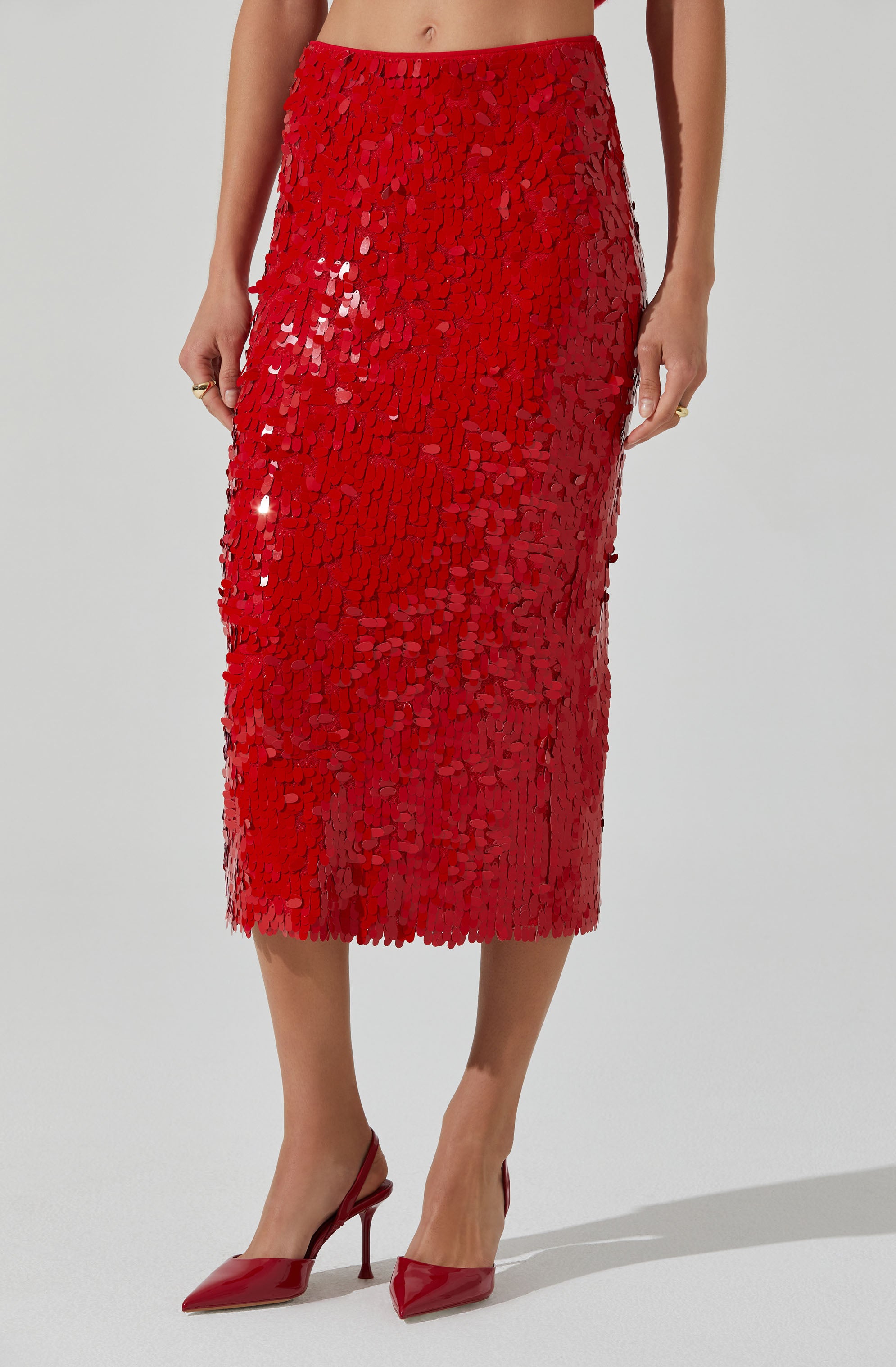Amos Sequin Midi Skirt-Aljck